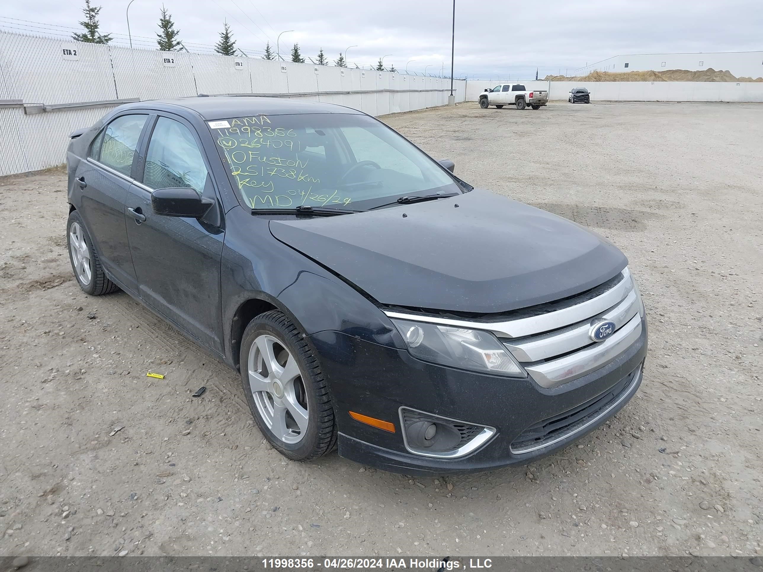 ford fusion 2010 3fahp0jg7ar264091