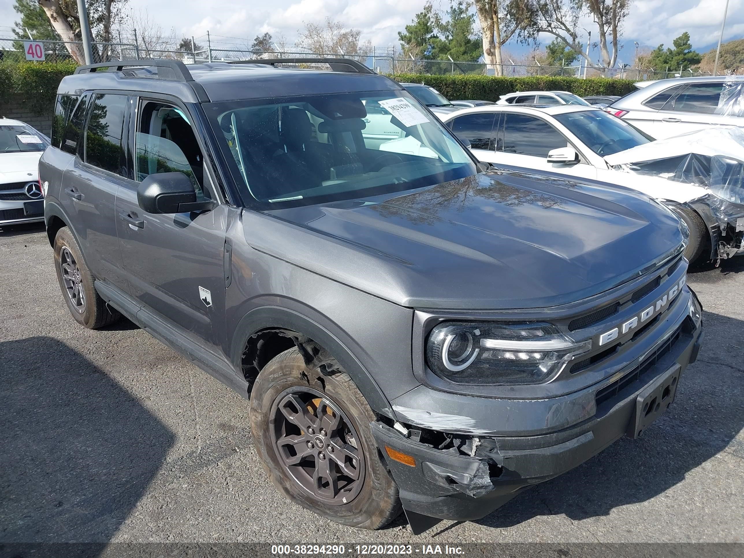 ford bronco sport 2022 3fmcr9b60nre32616