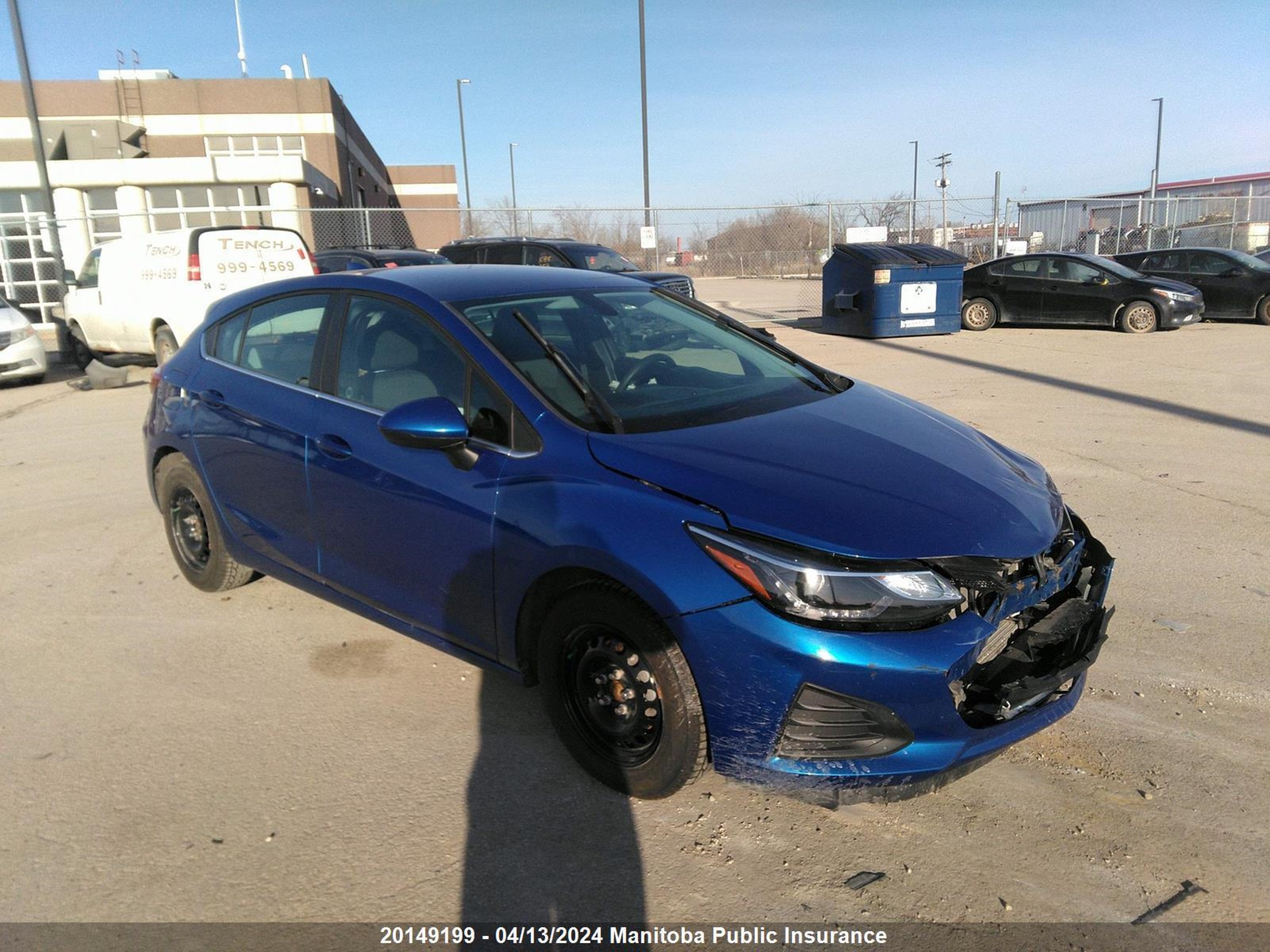 chevrolet cruze 2019 3g1be6sm9ks550153