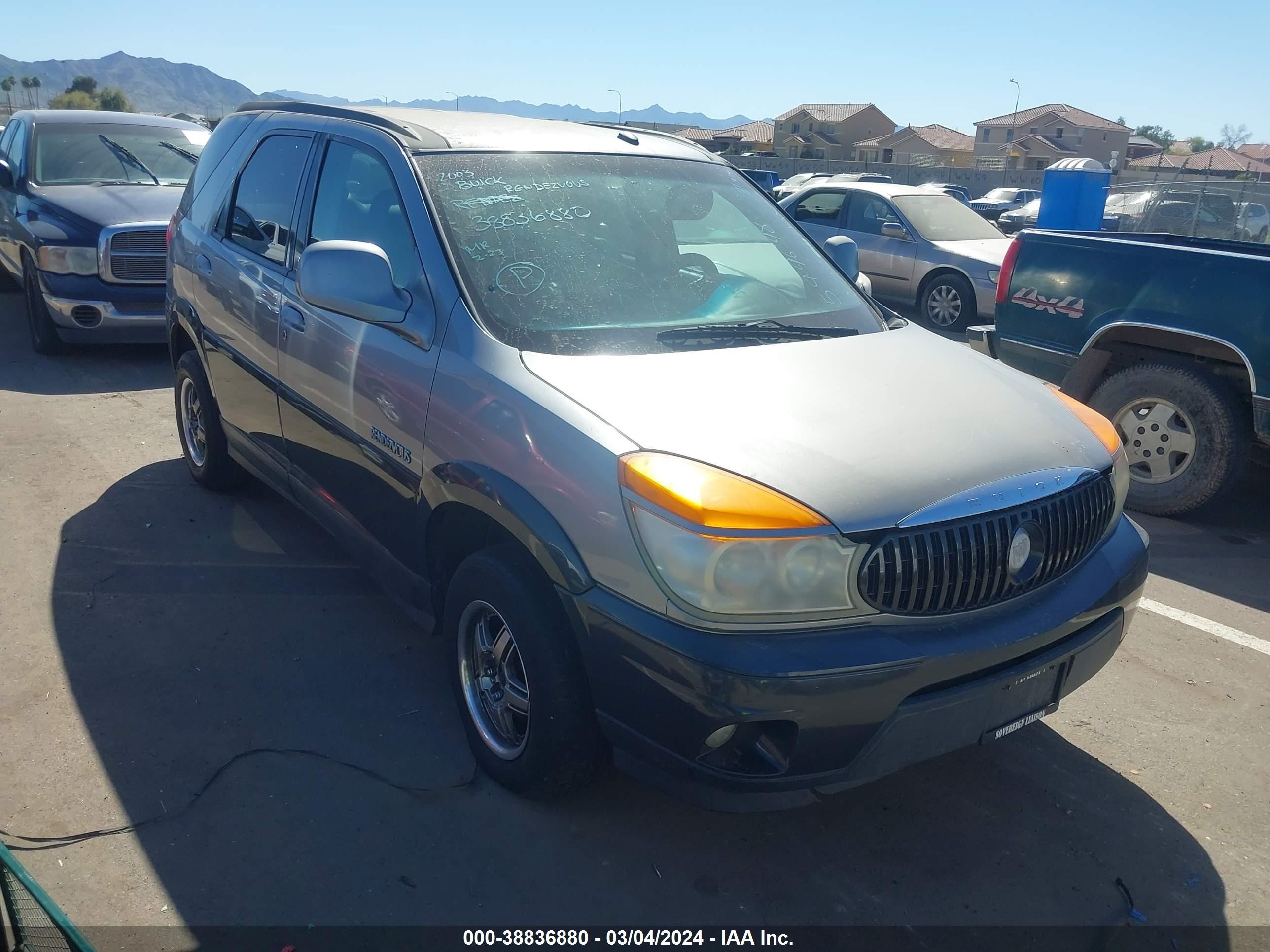 buick rendezvous 2003 3g5da03e93s599698