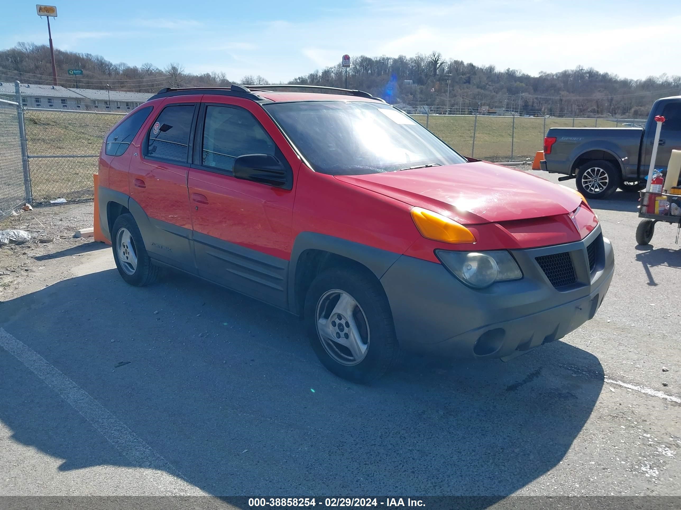 pontiac aztek 2001 3g7da03e11s501283