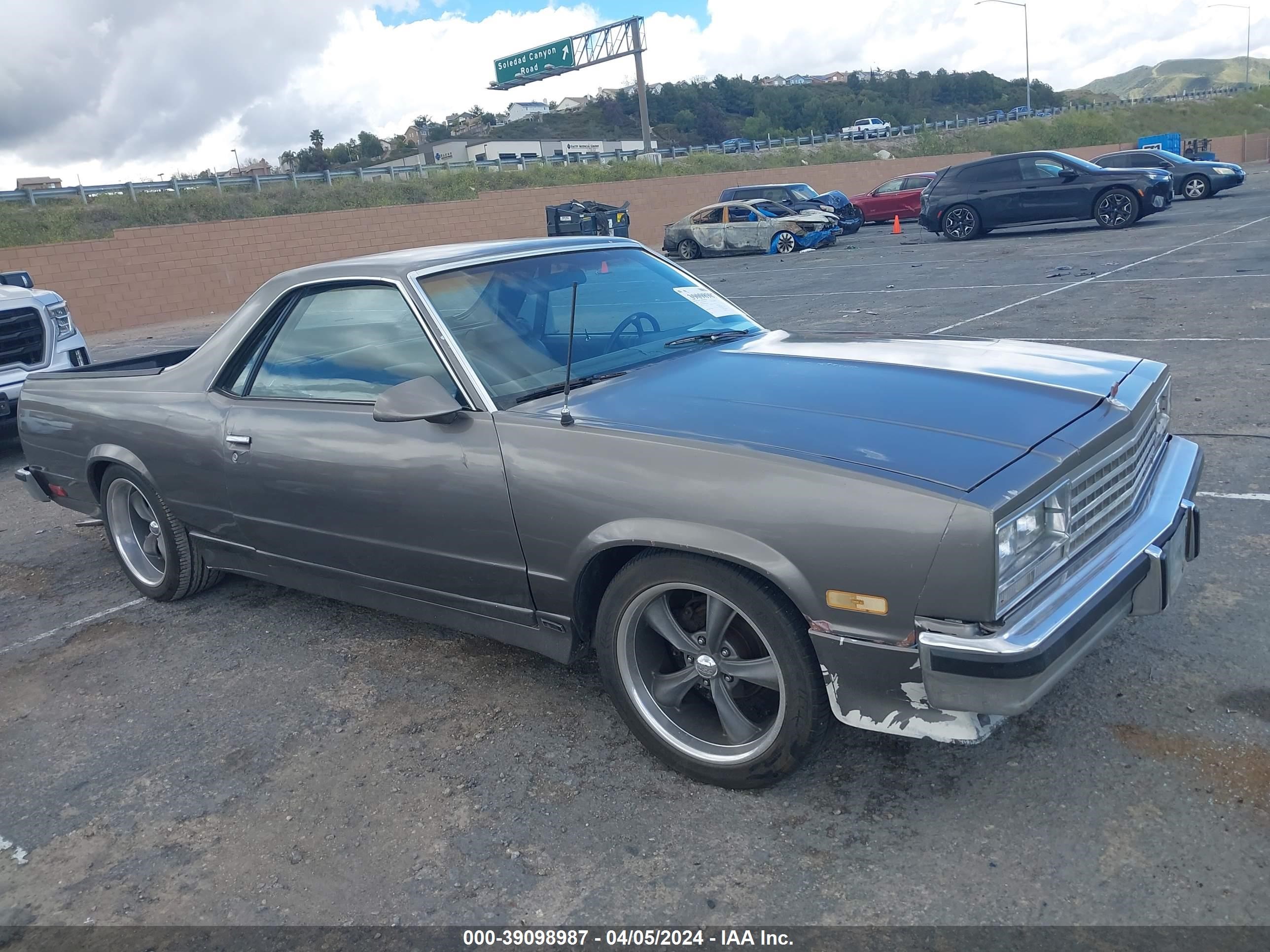 chevrolet el camino 1985 3gccw80h0fs903069