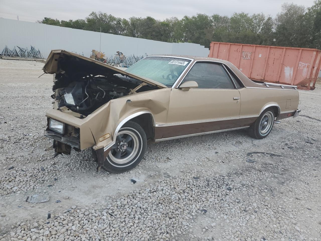 chevrolet el camino 1986 3gccw80h4gs905585