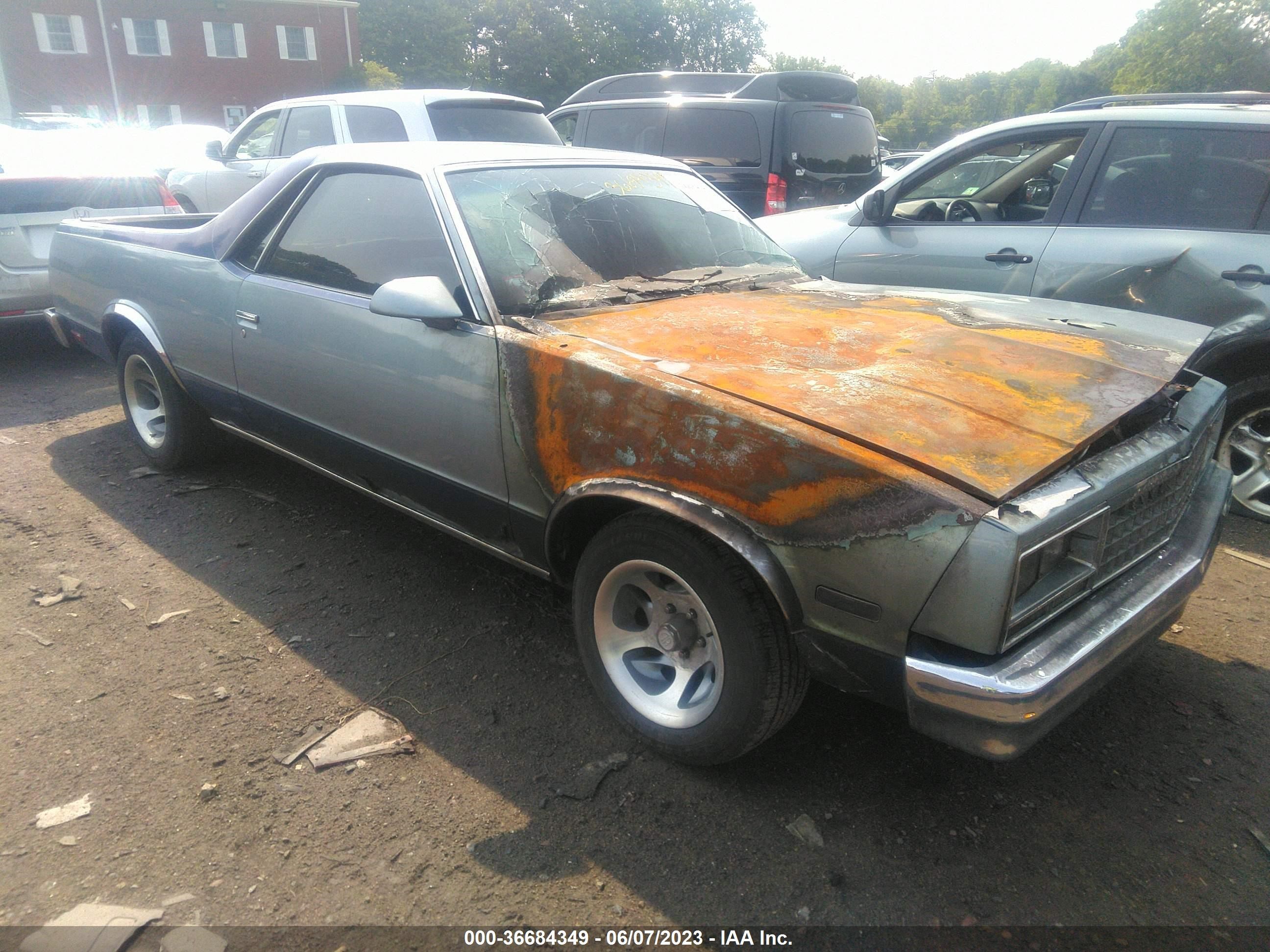 chevrolet el camino 1986 3gccw80h6gs917284