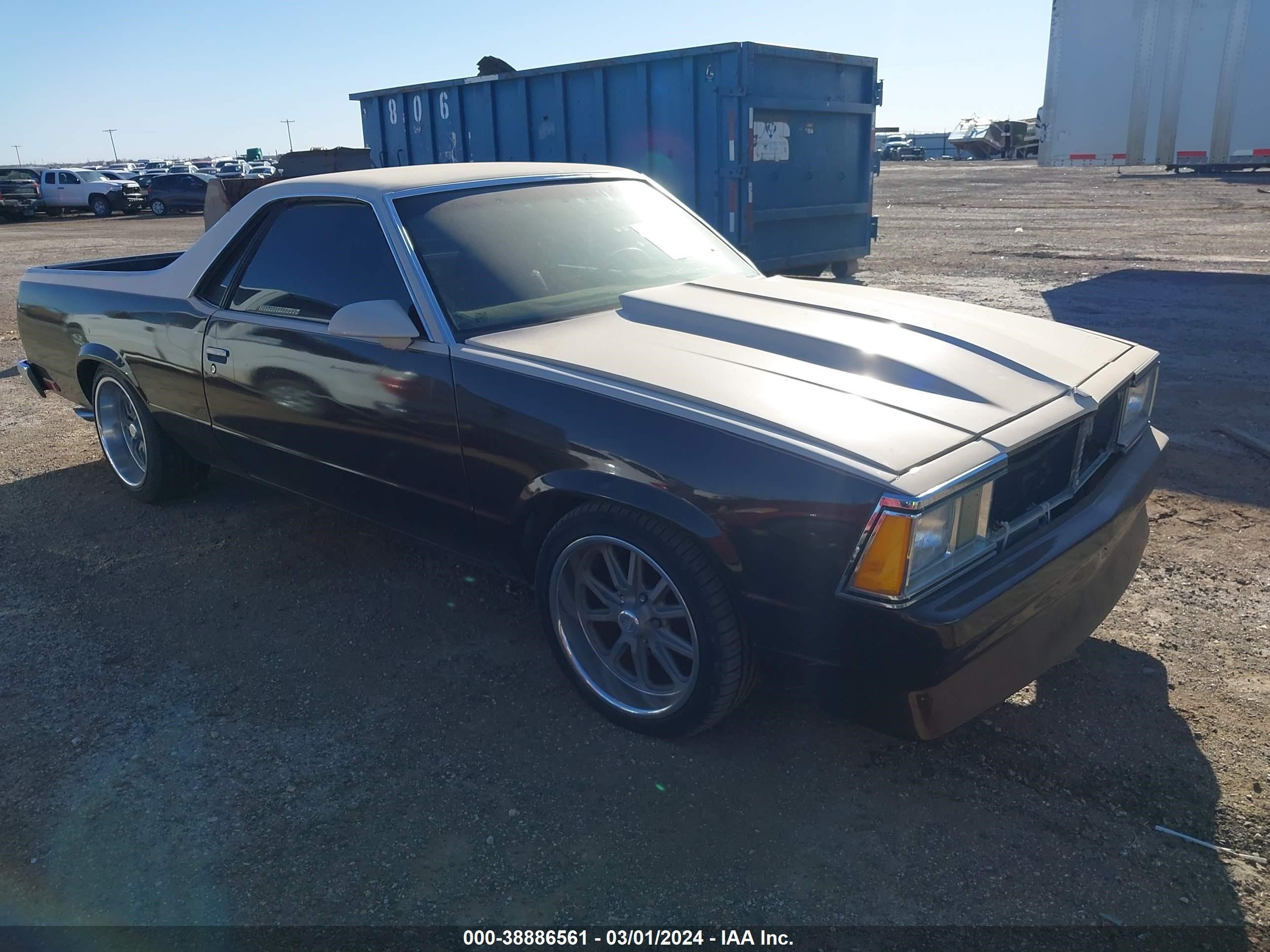 chevrolet el camino 1987 3gccw80h7hs903539