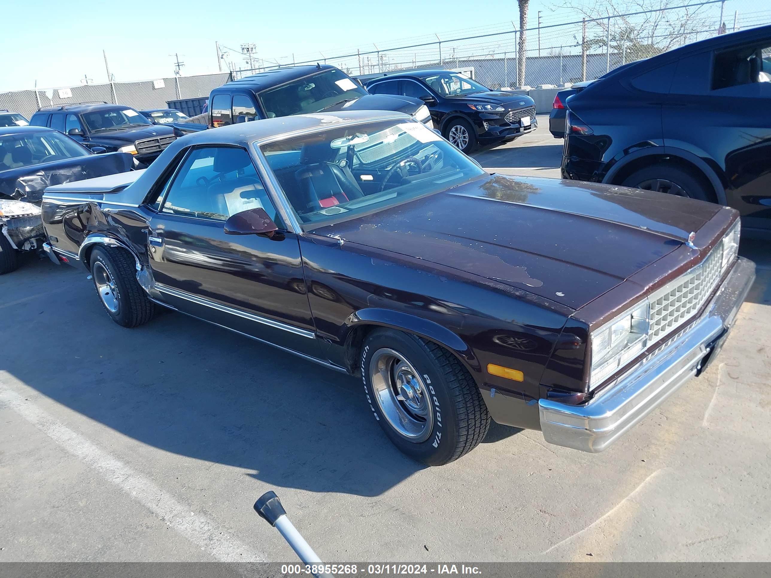 chevrolet el camino 1987 3gccw80z0hs906727