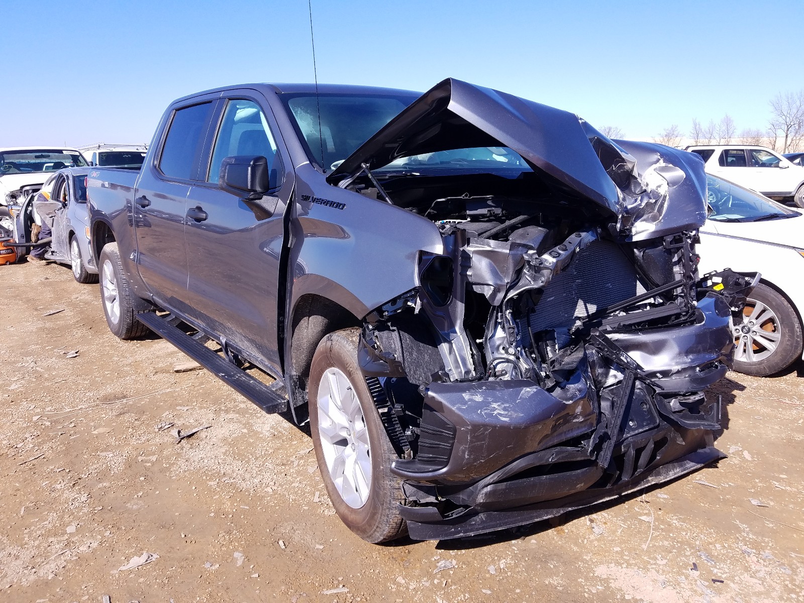 chevrolet silverado 2021 3gcpybek1mg158782