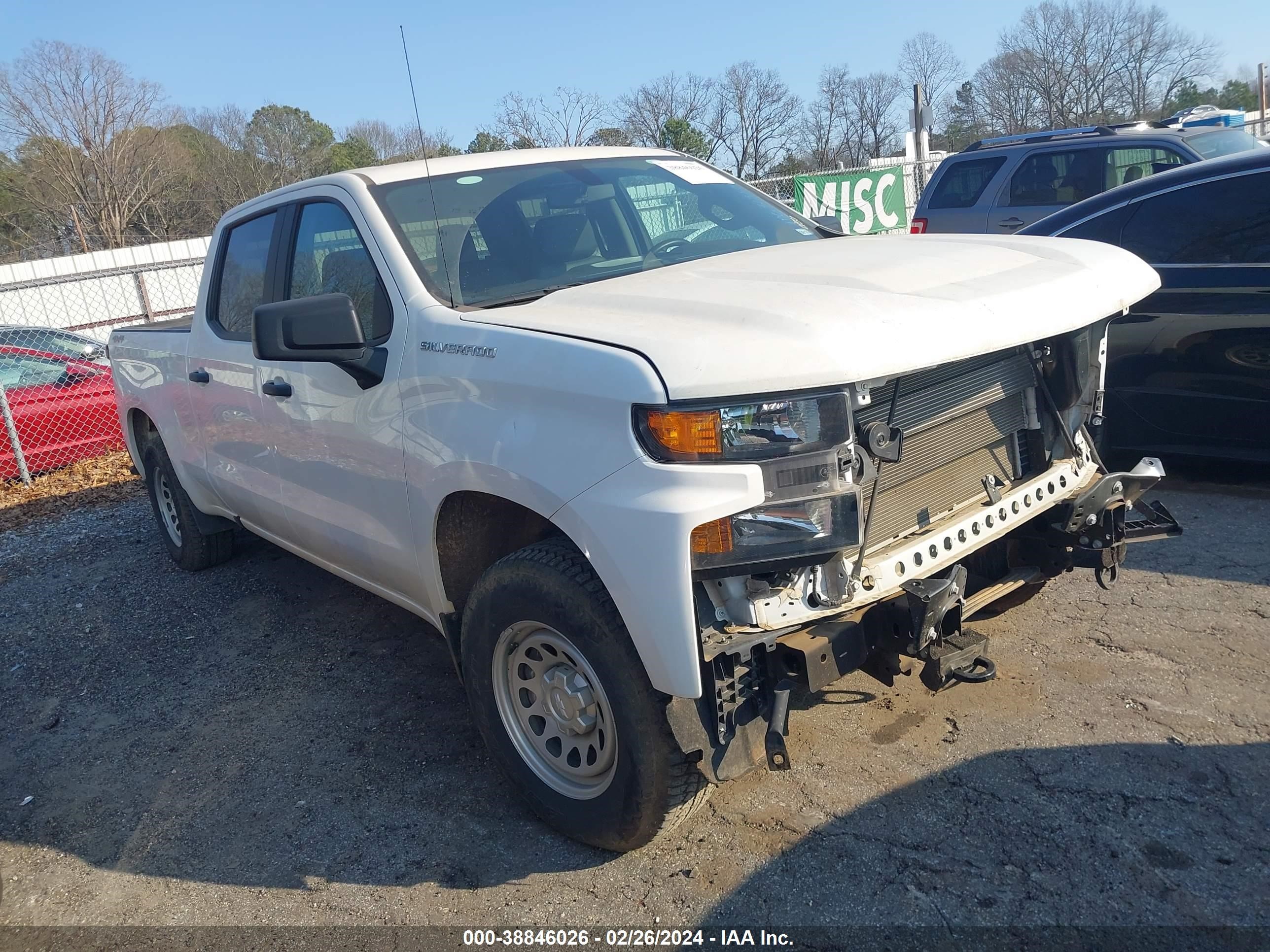 chevrolet silverado 2021 3gcuyaef0mg423546