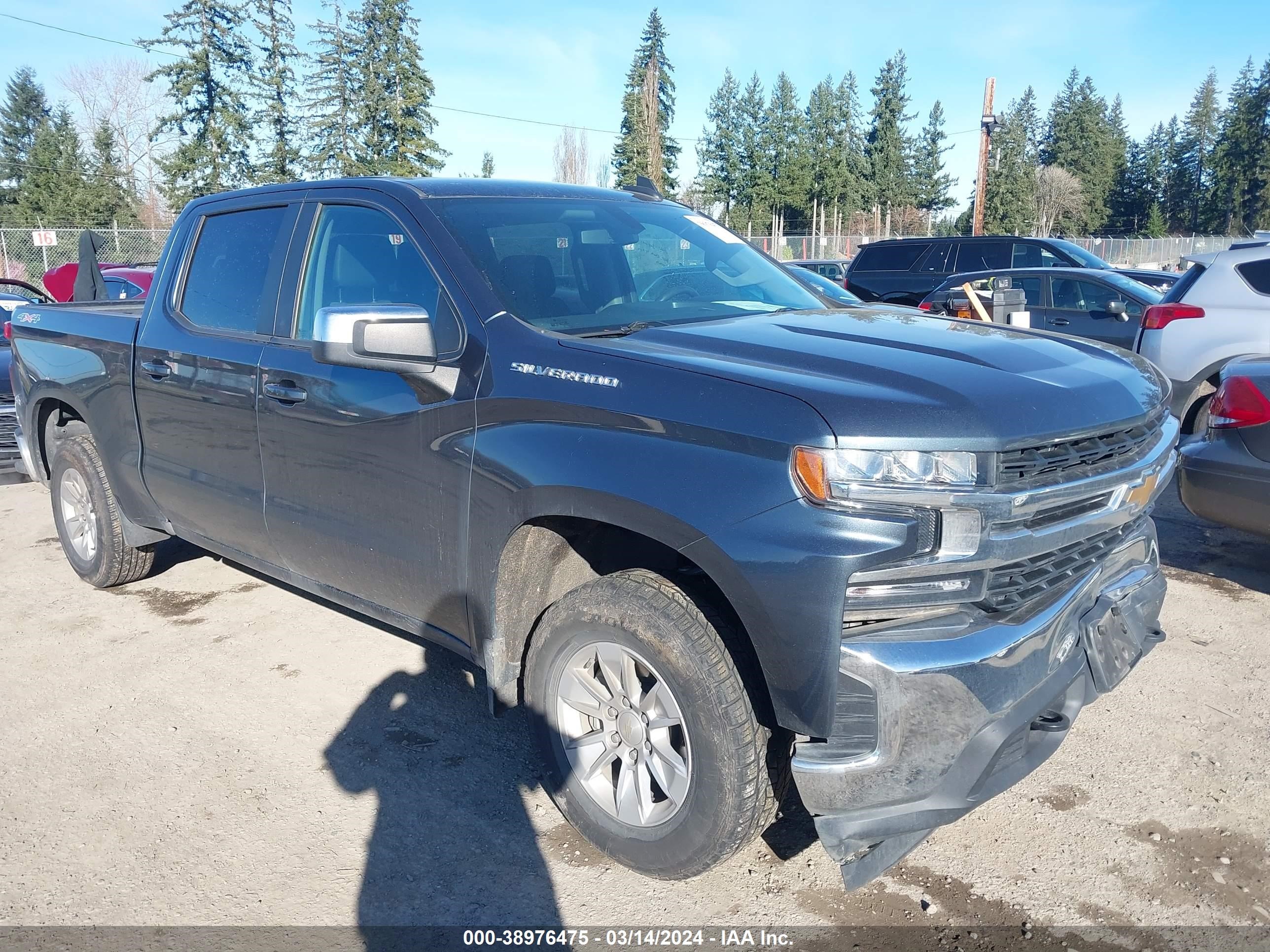 chevrolet silverado 2020 3gcuyded1lg247976