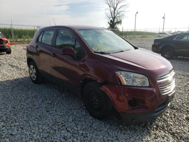 chevrolet trax ls 2016 3gncjksb0gl264702