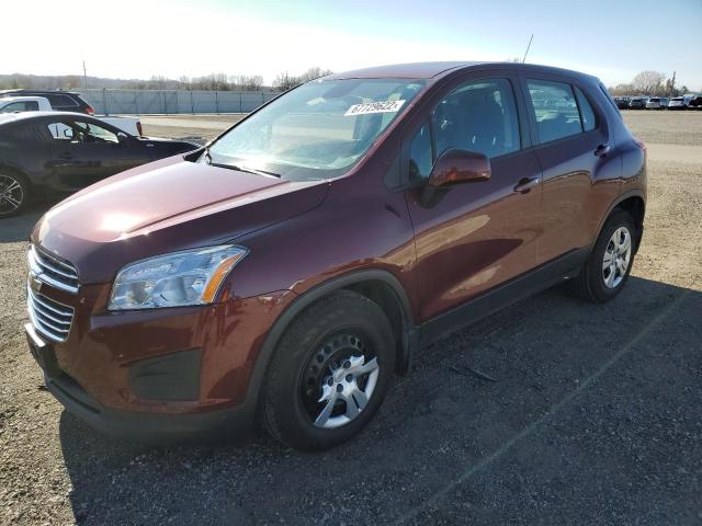 chevrolet trax ls 2016 3gncjksb5gl248964