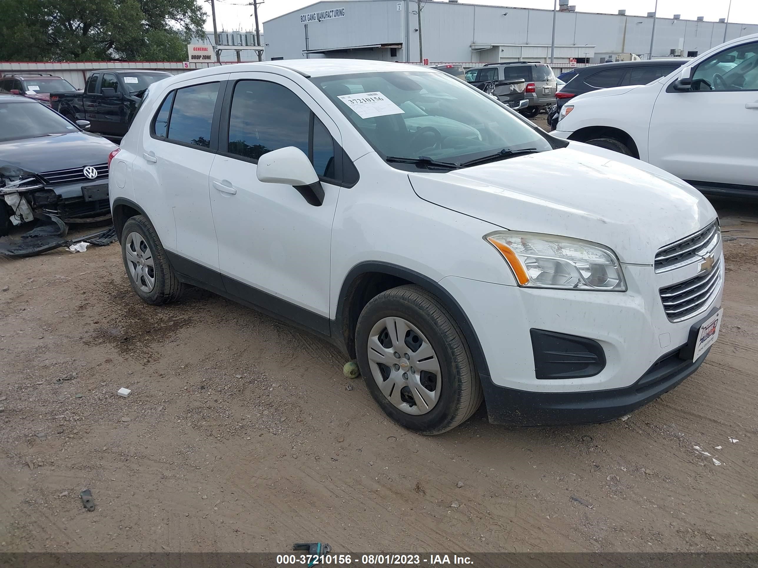 chevrolet trax 2016 3gncjksb6gl227458