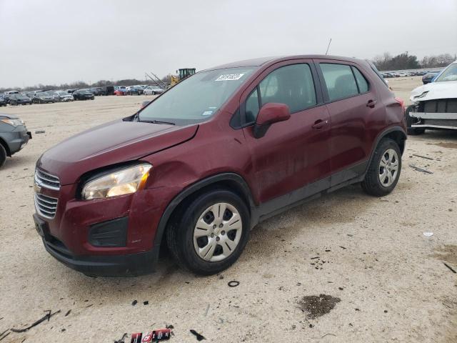 chevrolet trax ls 2016 3gncjksb8gl256928