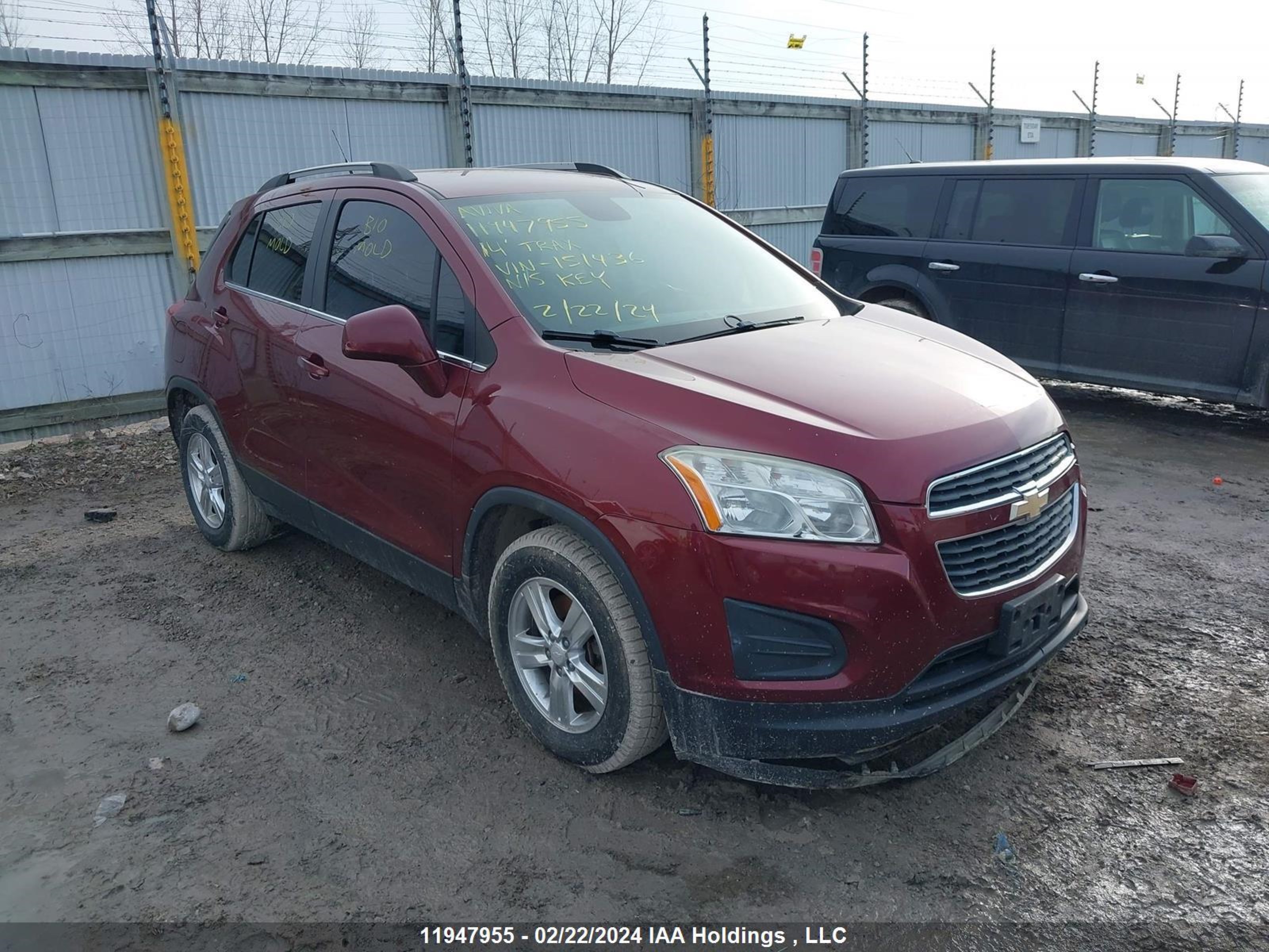 chevrolet trax 2014 3gncjleb1el151436