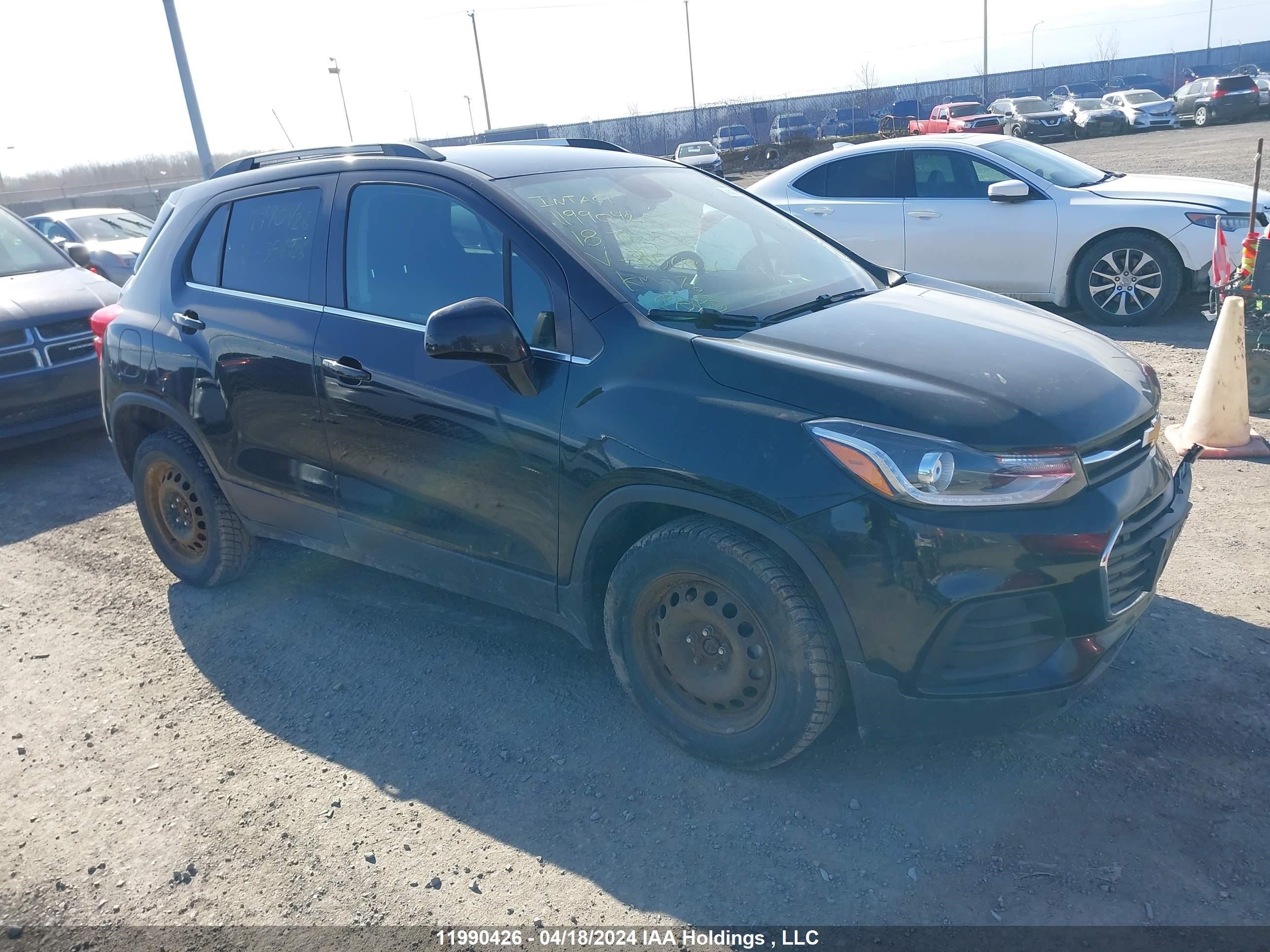 chevrolet trax 2018 3gncjlsb4jl356926