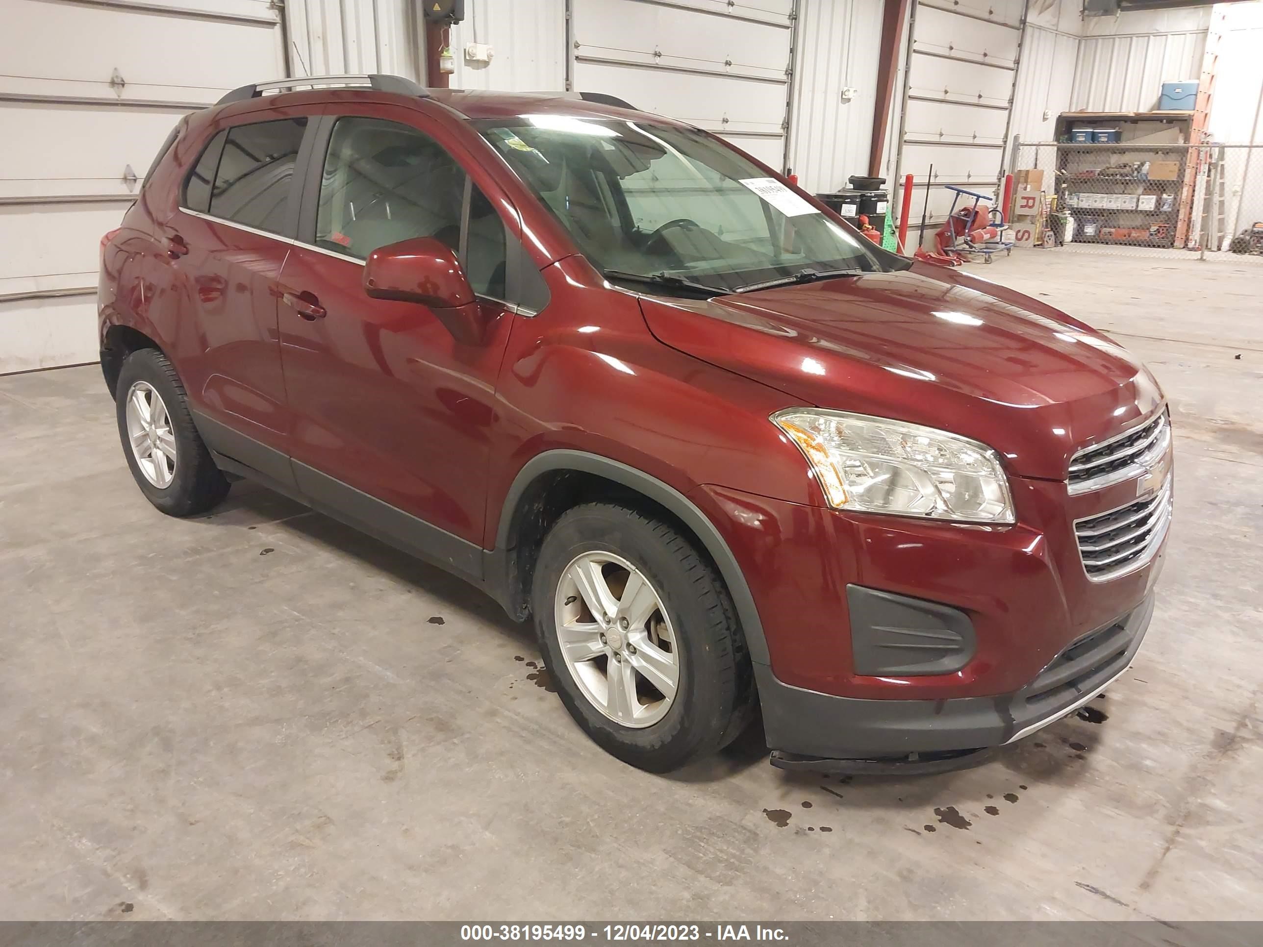 chevrolet trax 2016 3gncjlsb8gl177992