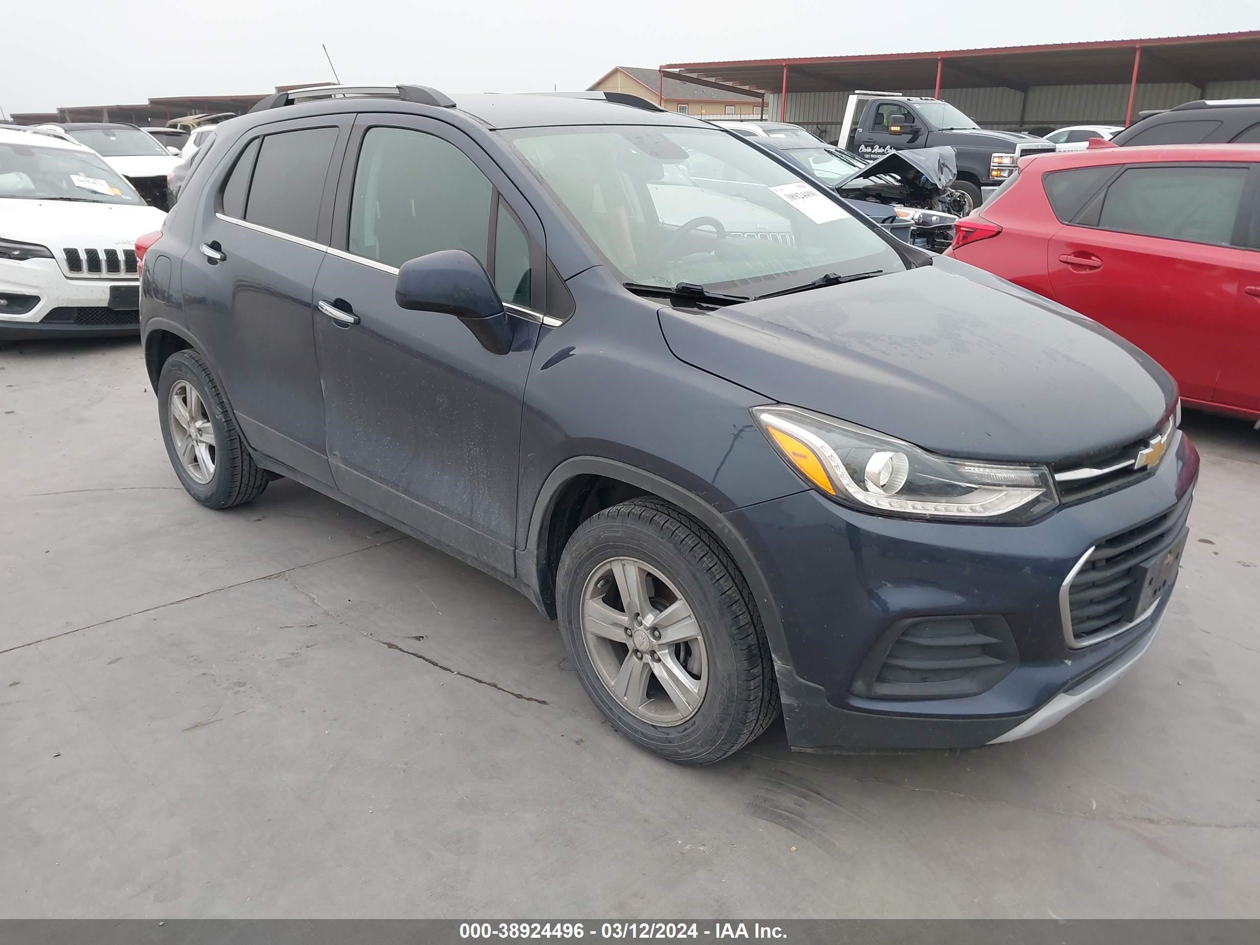 chevrolet trax 2019 3gncjlsb9kl185057