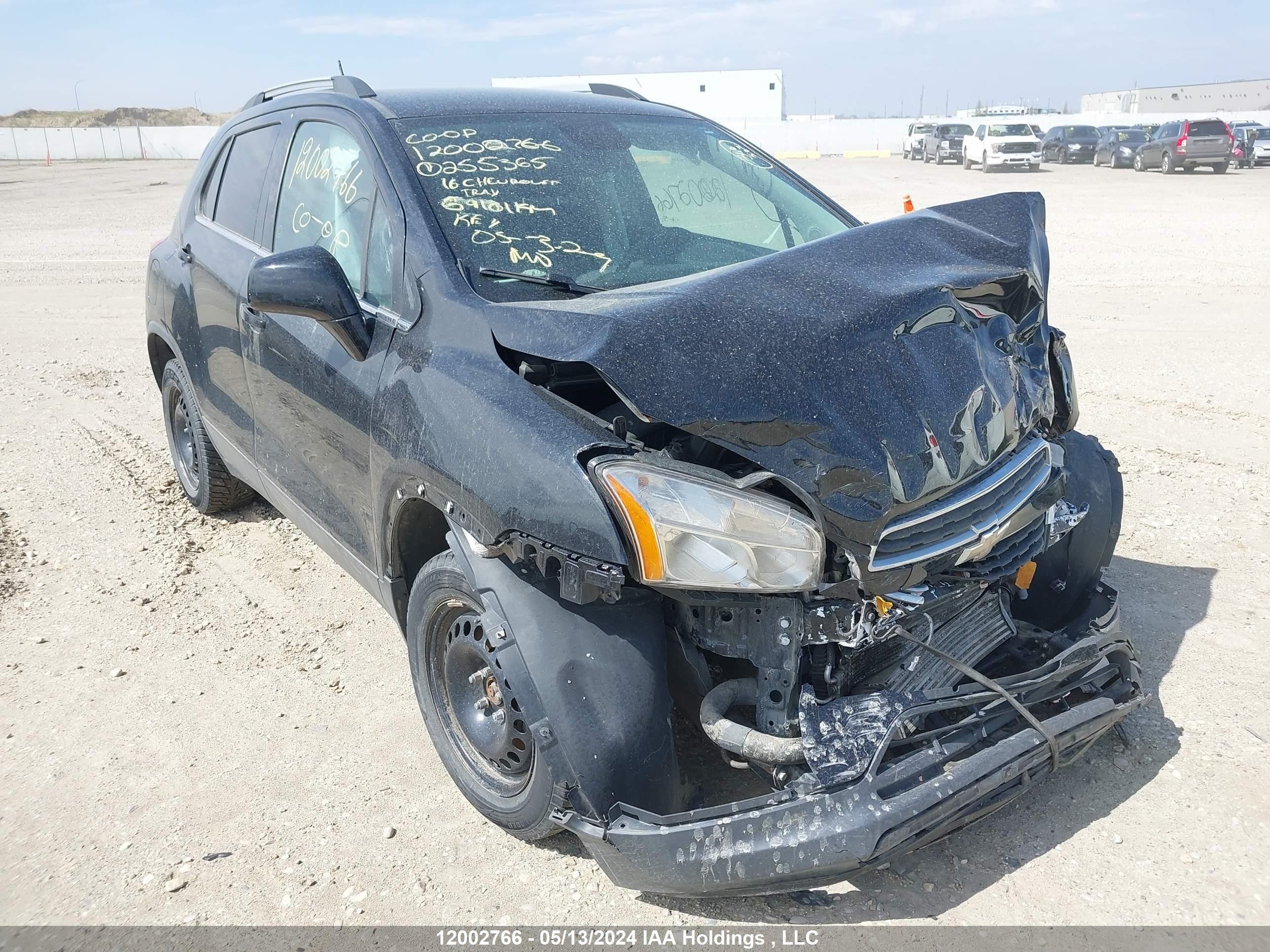 chevrolet trax 2016 3gncjlsbxgl255365