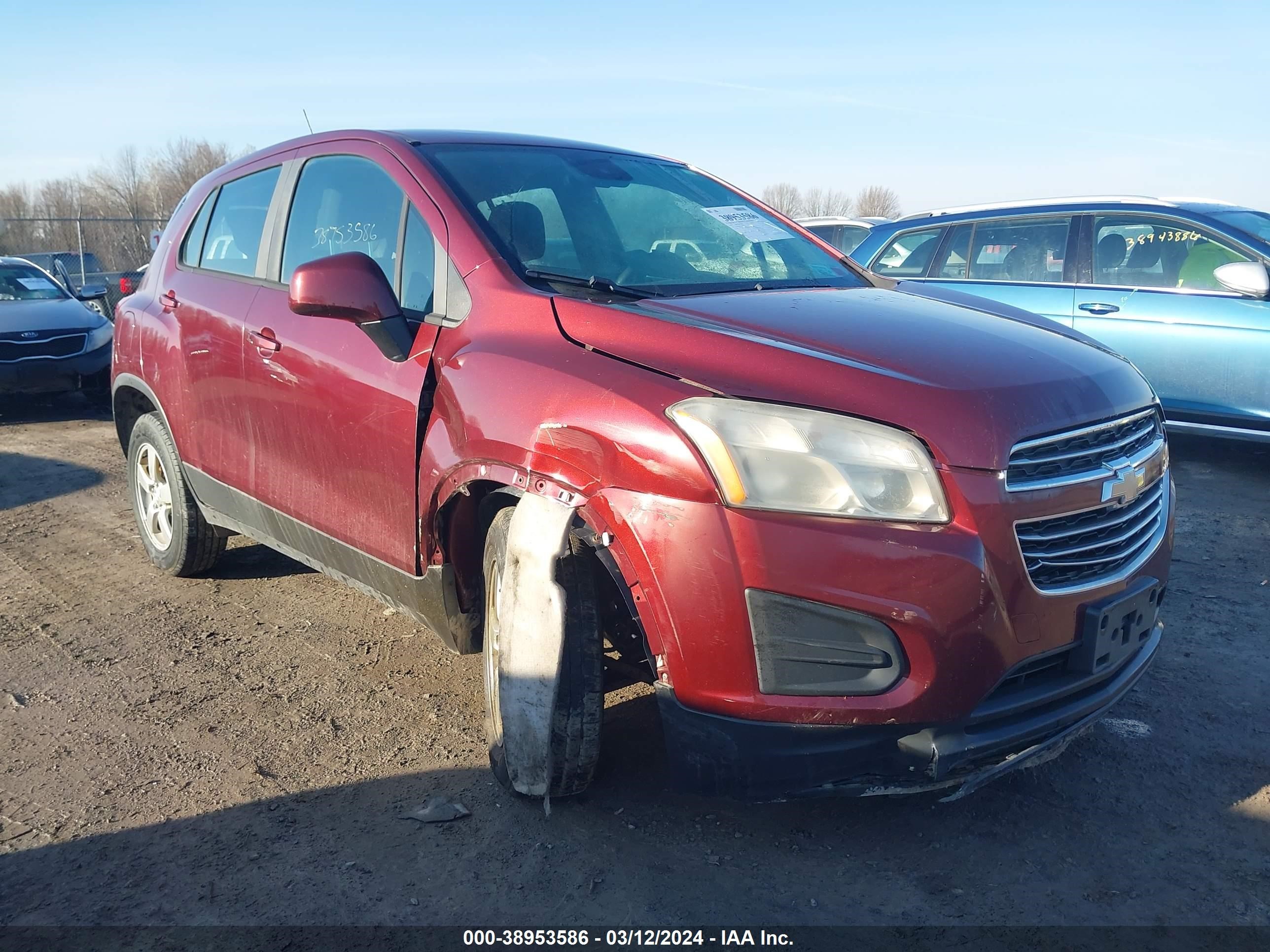 chevrolet trax 2016 3gncjnsb9gl214379