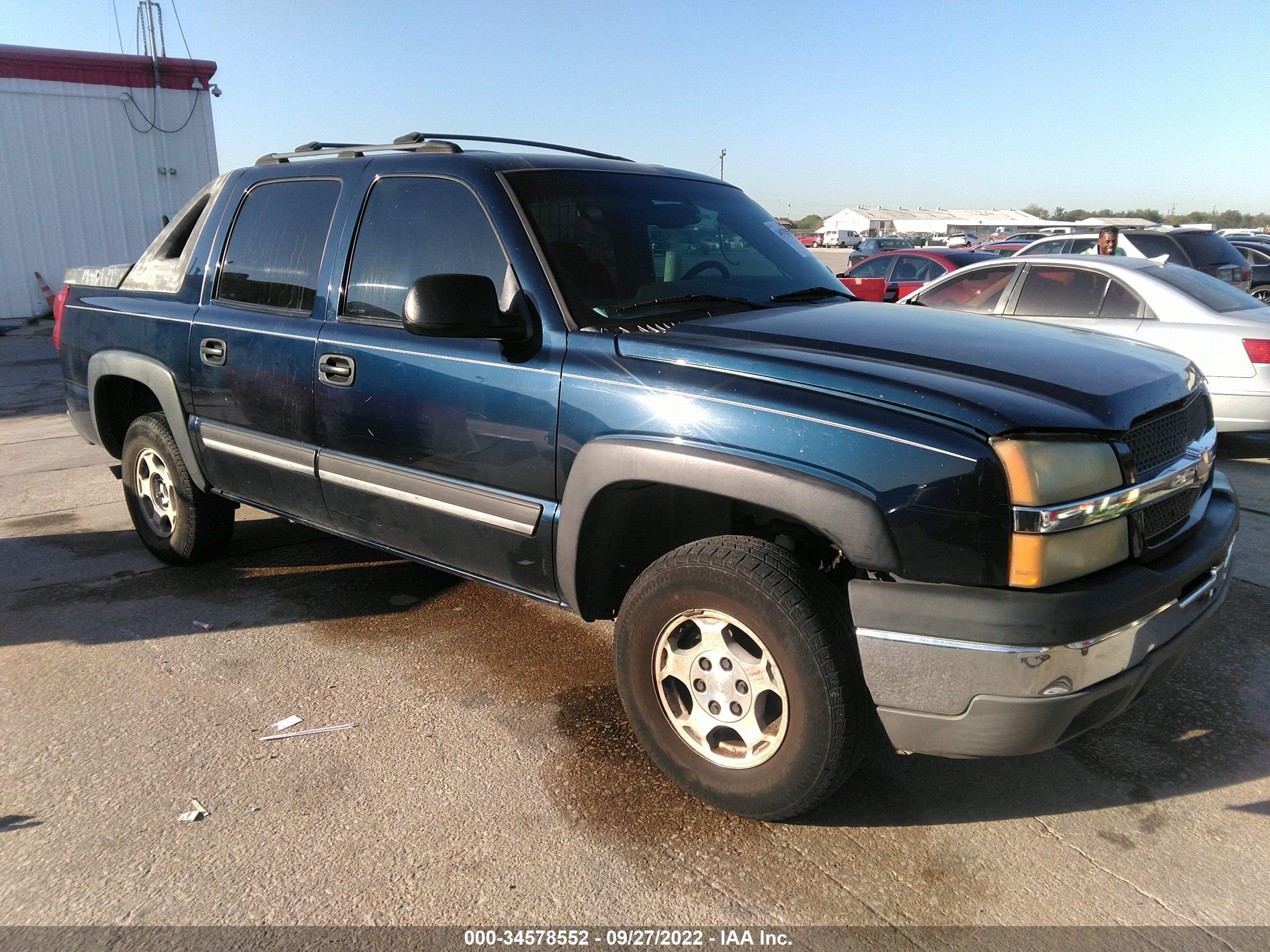 chevrolet avalanche 2004 3gnec12t74g302923