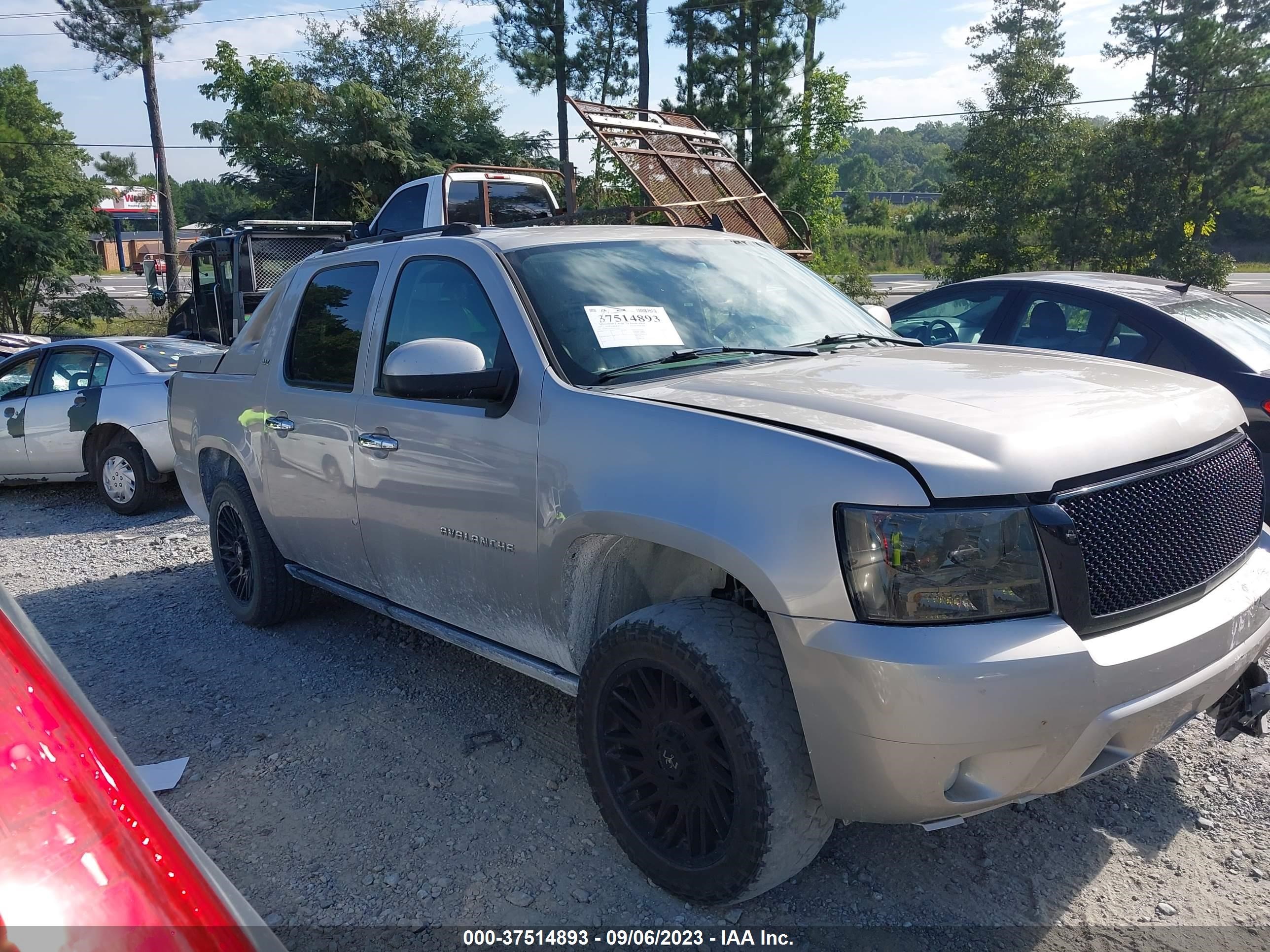 chevrolet avalanche 2007 3gnec12yx7g213623