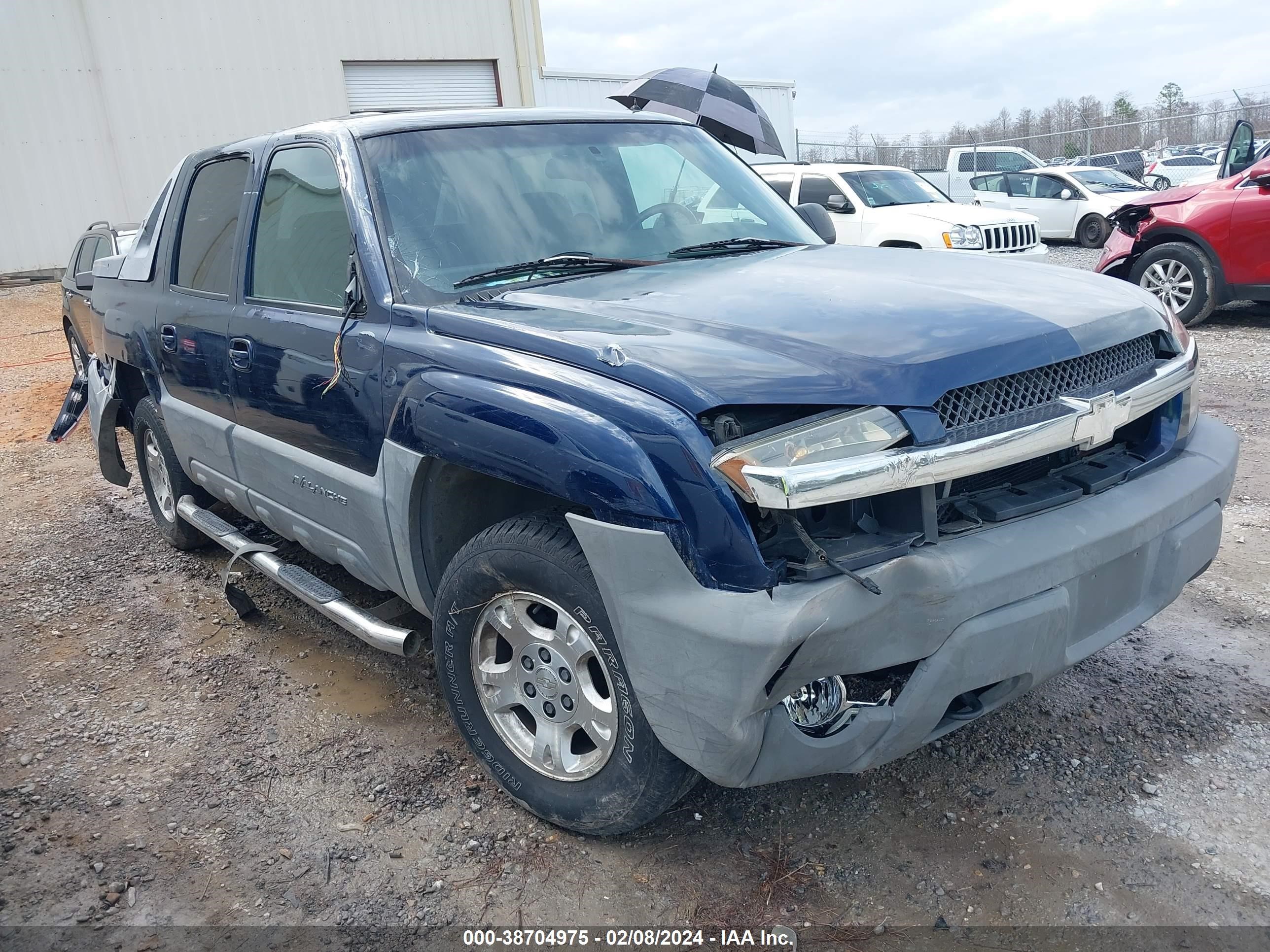 chevrolet avalanche 2002 3gnec13t12g132831