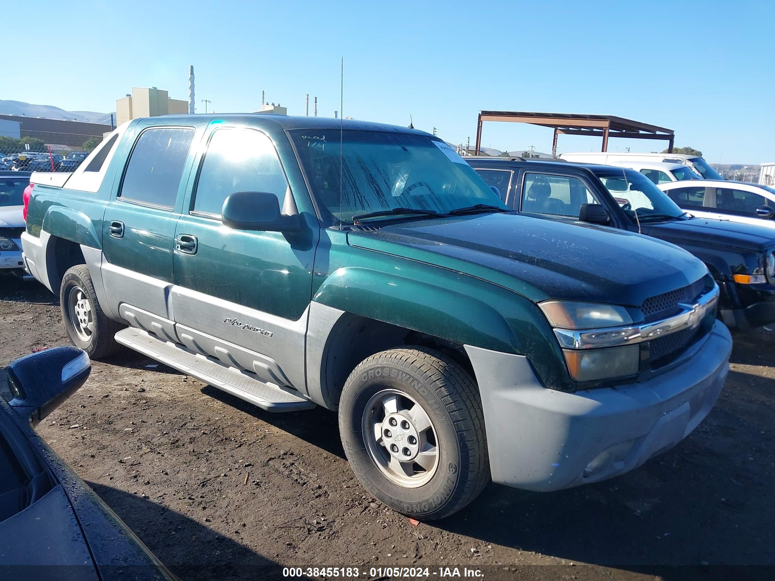 chevrolet avalanche 2002 3gnec13t72g140383