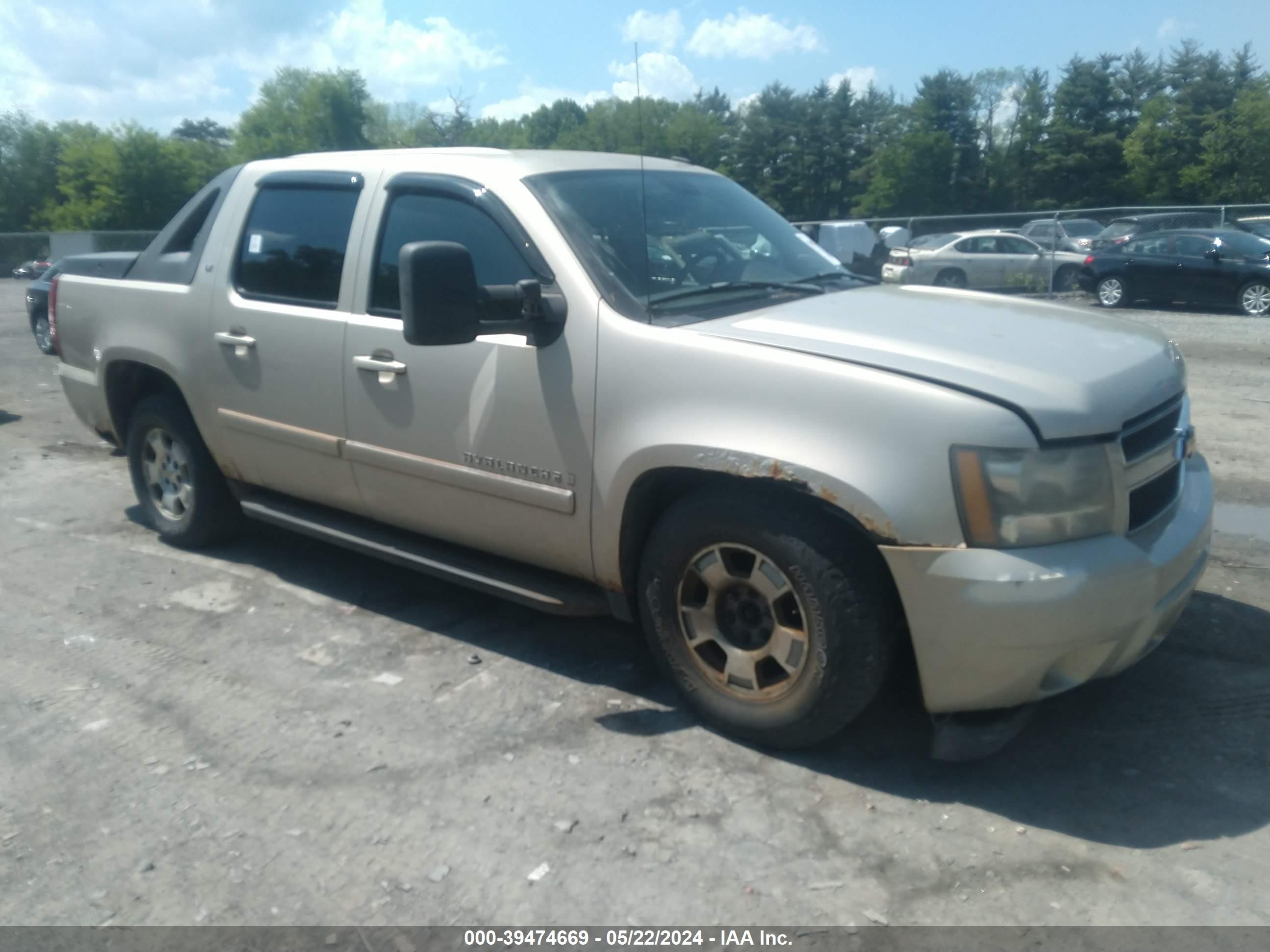 chevrolet avalanche 2007 3gnek123x7g100360