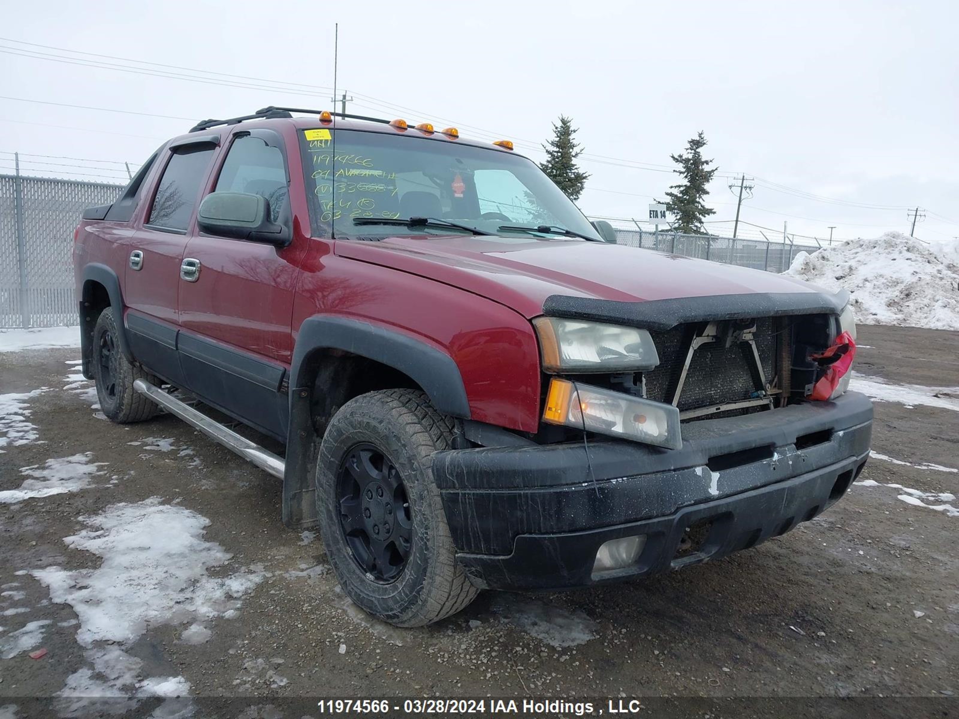 chevrolet avalanche 2004 3gnek12t54g336667