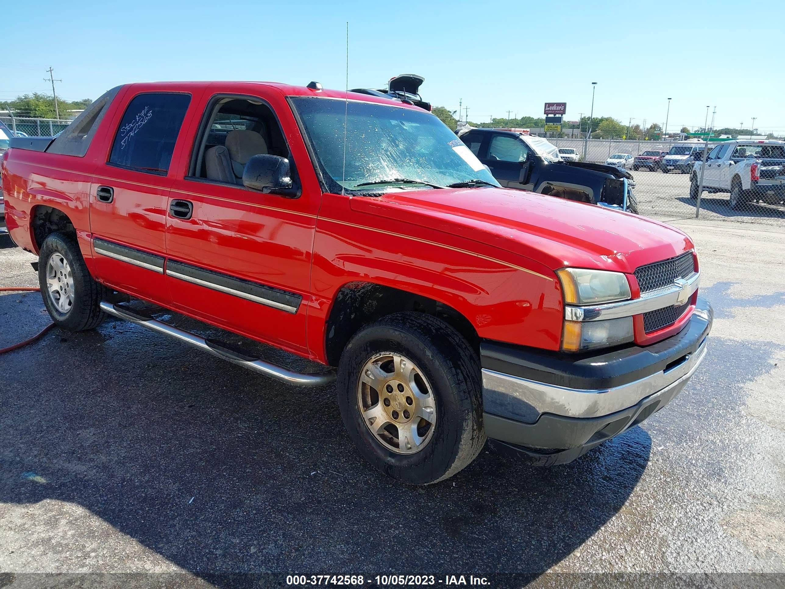 chevrolet avalanche 2005 3gnek12zx5g150354