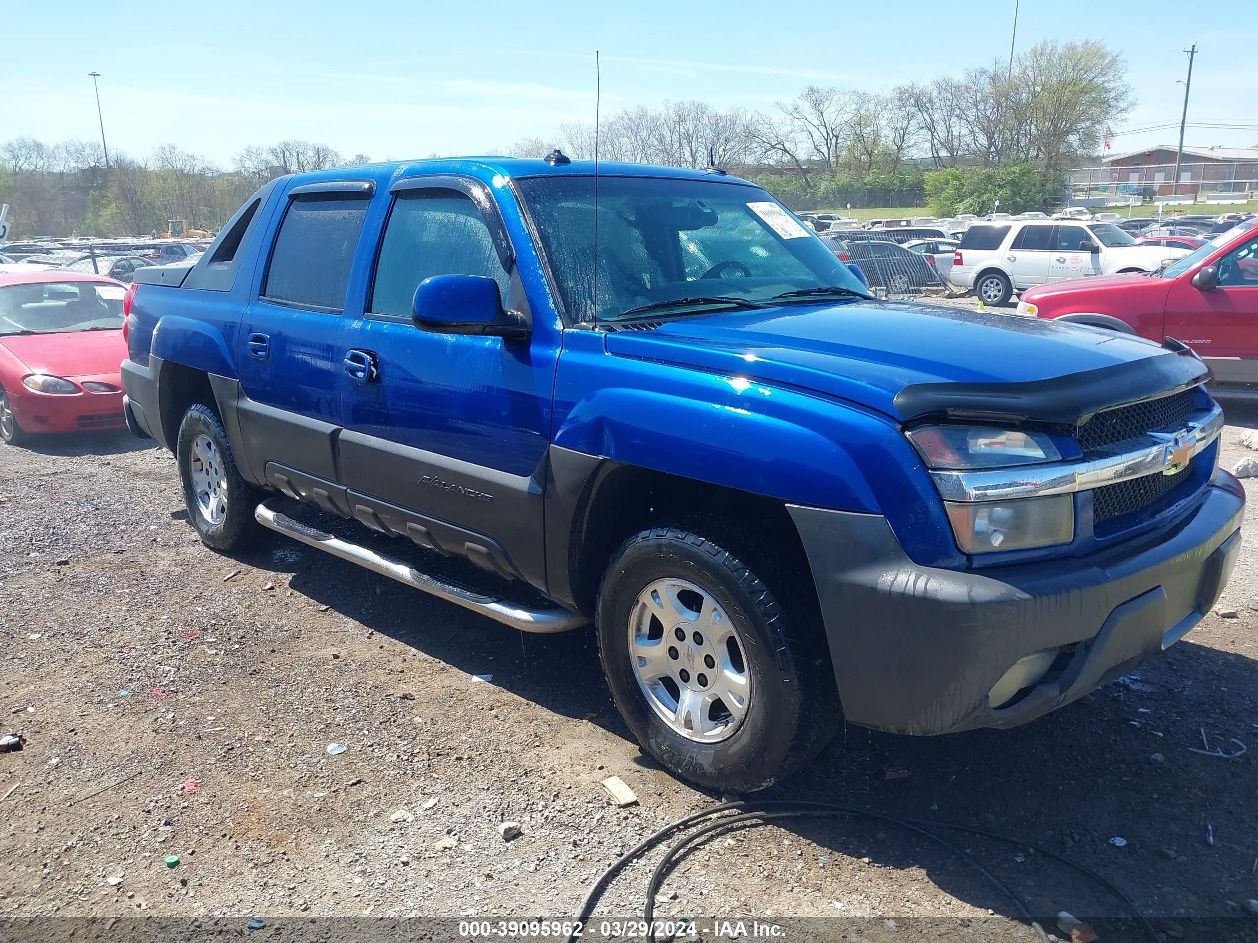 chevrolet avalanche 2003 3gnek13t13g230732