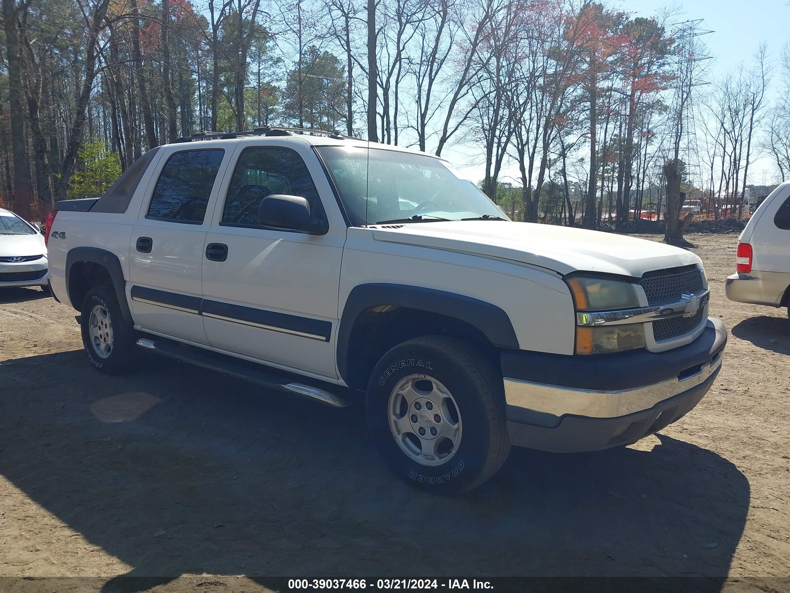 chevrolet avalanche 2003 3gnek13t33g310792