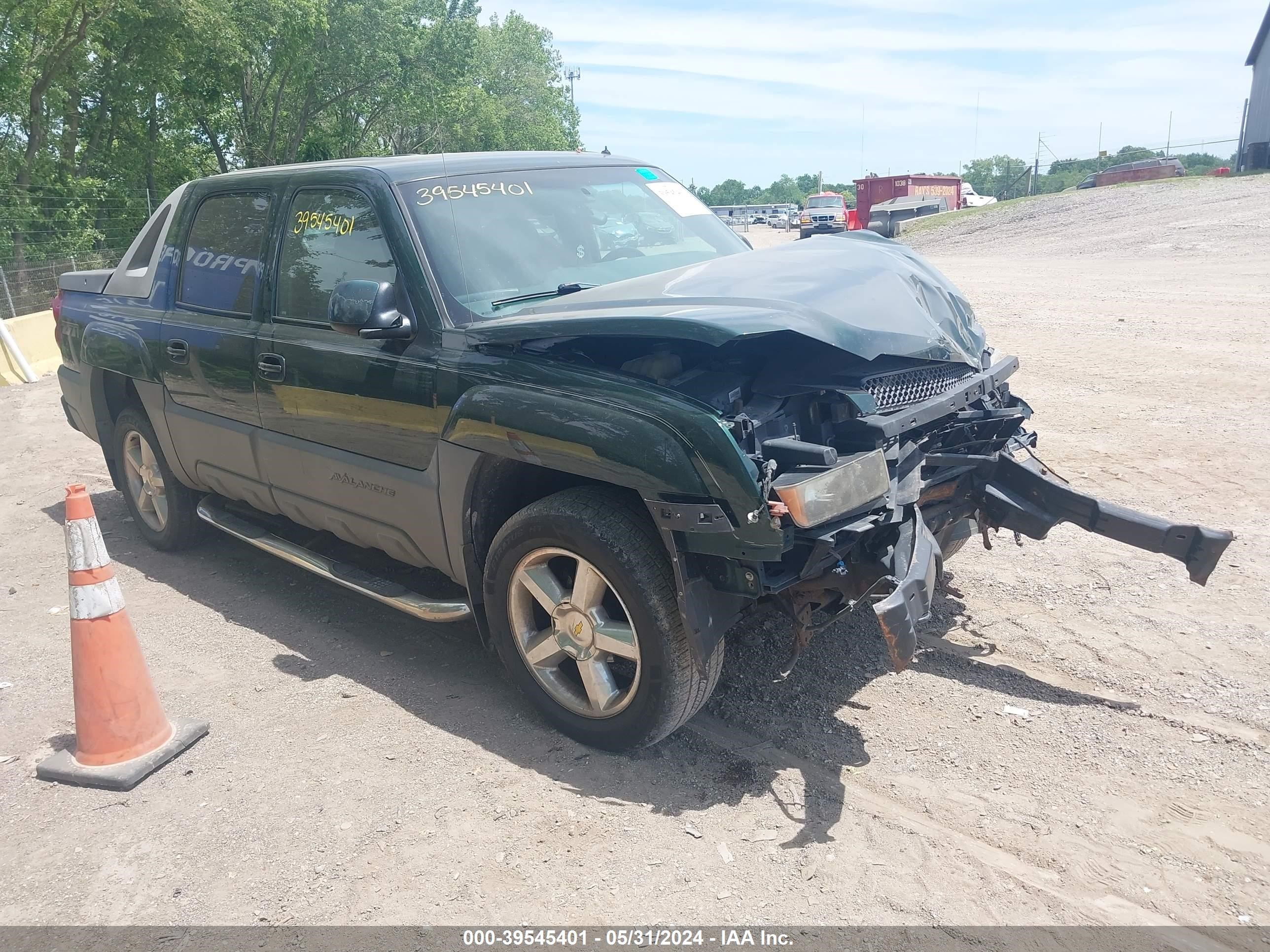 chevrolet avalanche 2002 3gnek13t62g149921