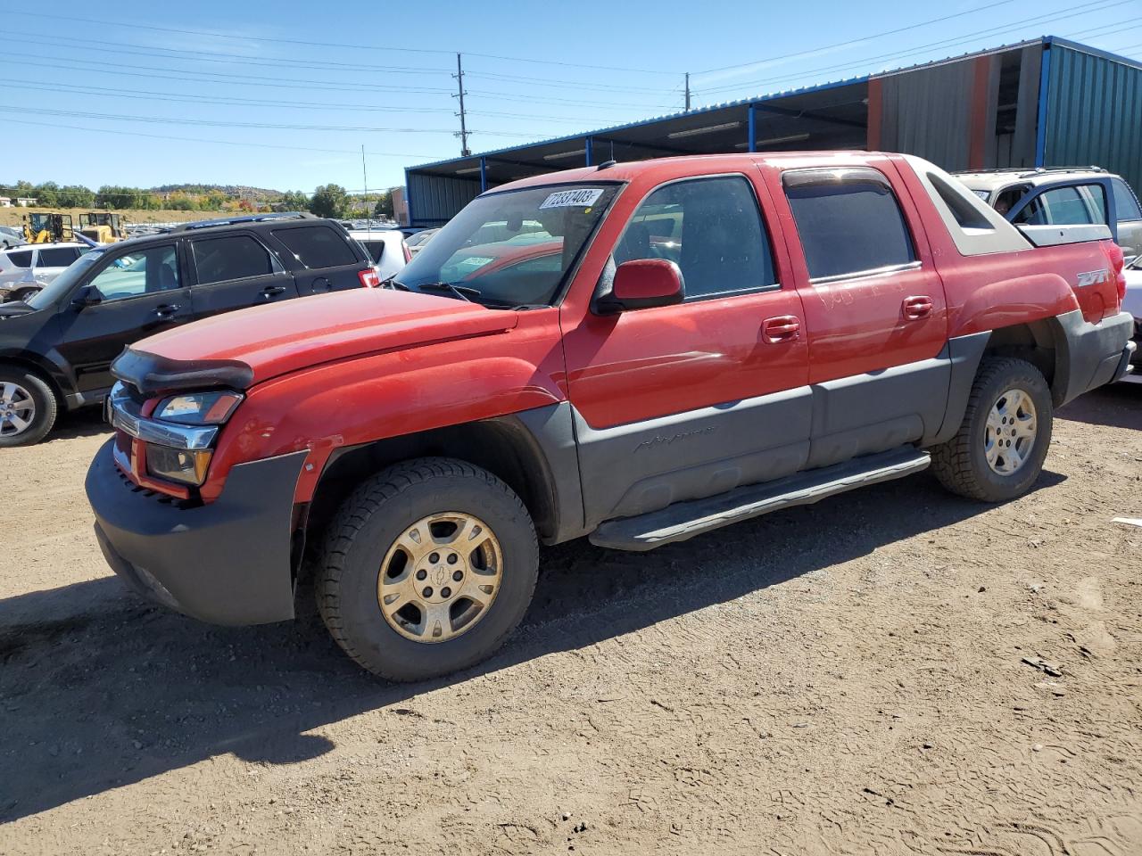 chevrolet avalanche 2003 3gnek13t83g117635