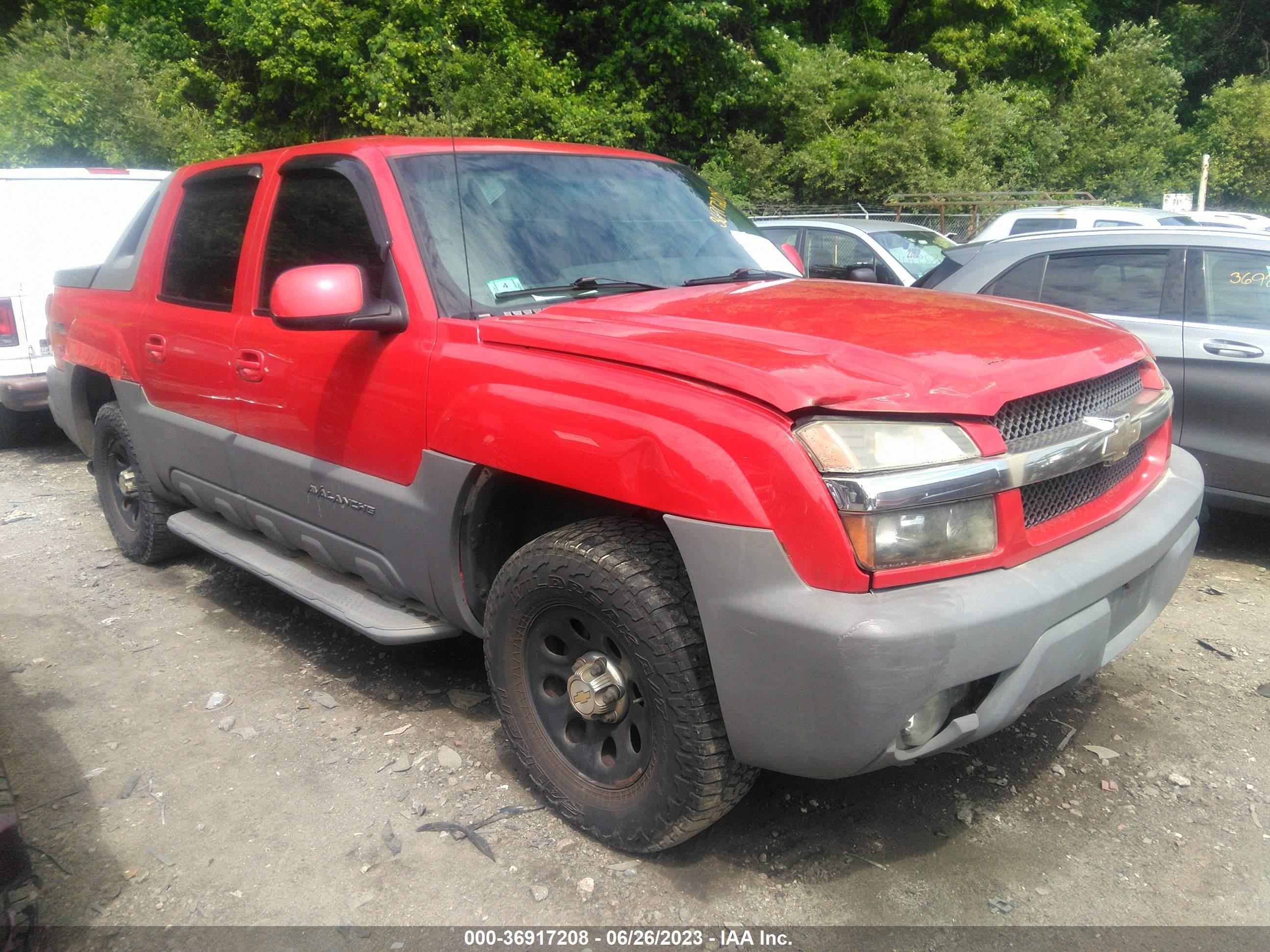 chevrolet avalanche 2002 3gnek13t92g187286