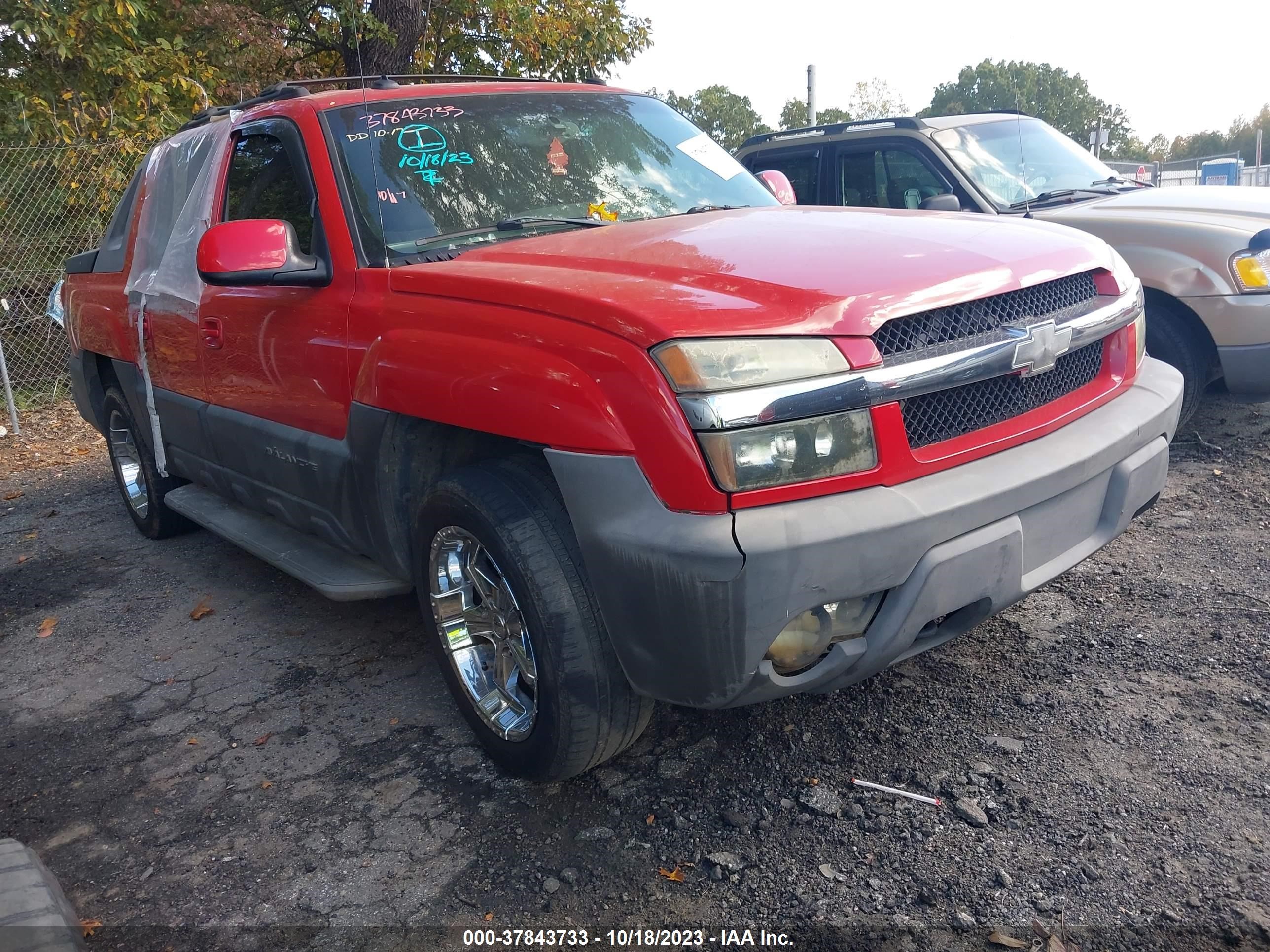 chevrolet avalanche 2003 3gnek13tx3g315813