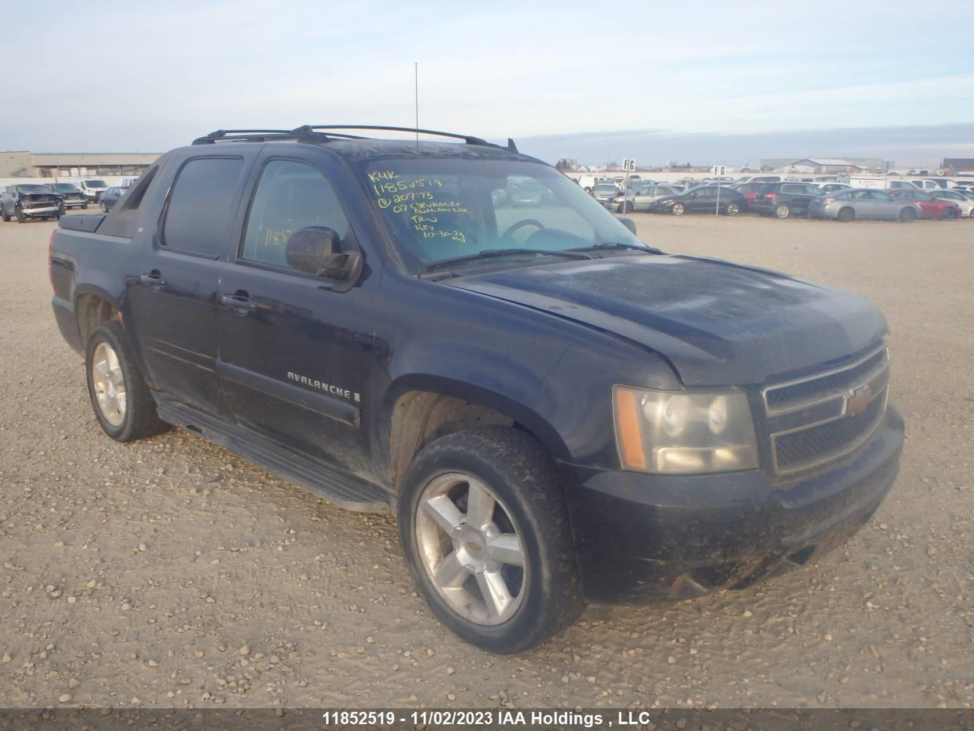 chevrolet avalanche 2007 3gnfk12337g207173