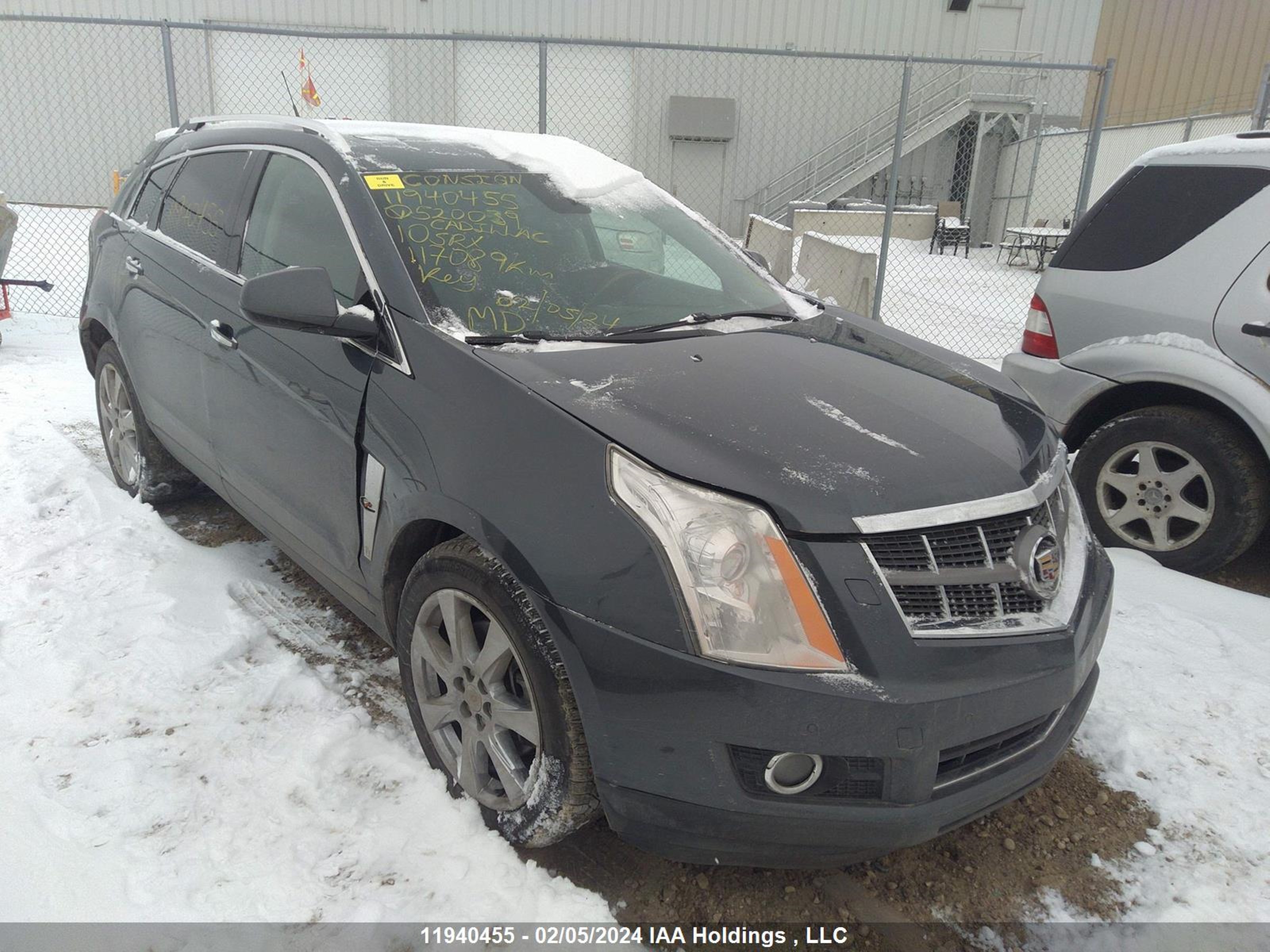 cadillac srx 2010 3gyfneey1as520039