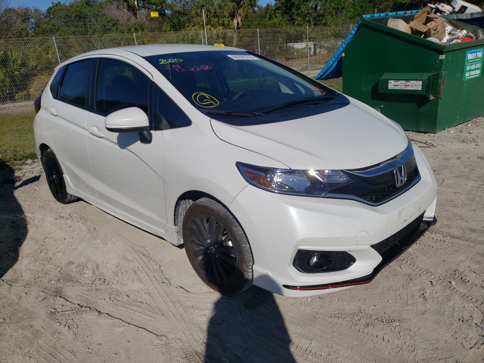 honda fit sport 2020 3hggk5h63lm716621