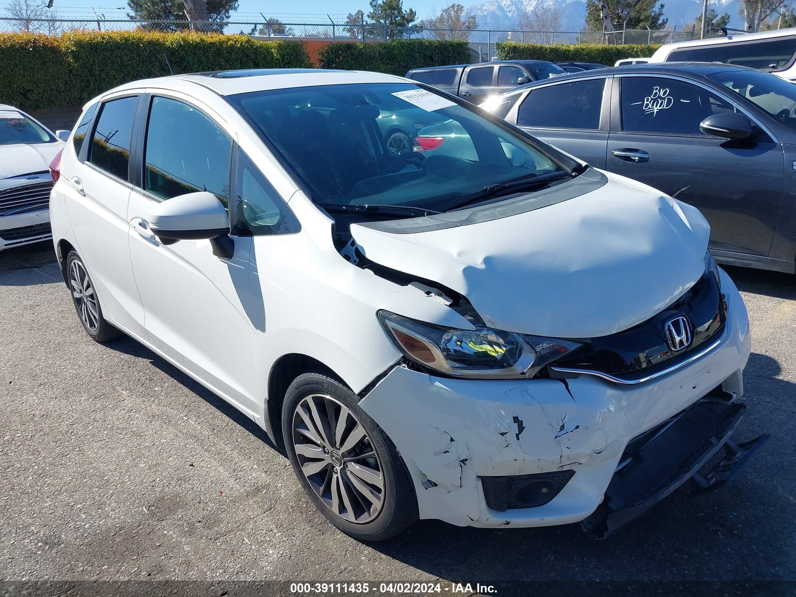 honda fit 2015 3hggk5h88fm746493