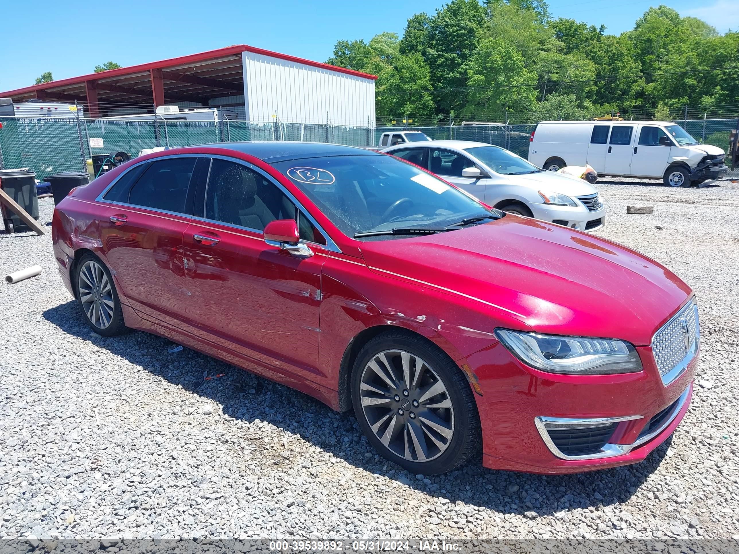 lincoln mkz 2017 3ln6l5f90hr602263