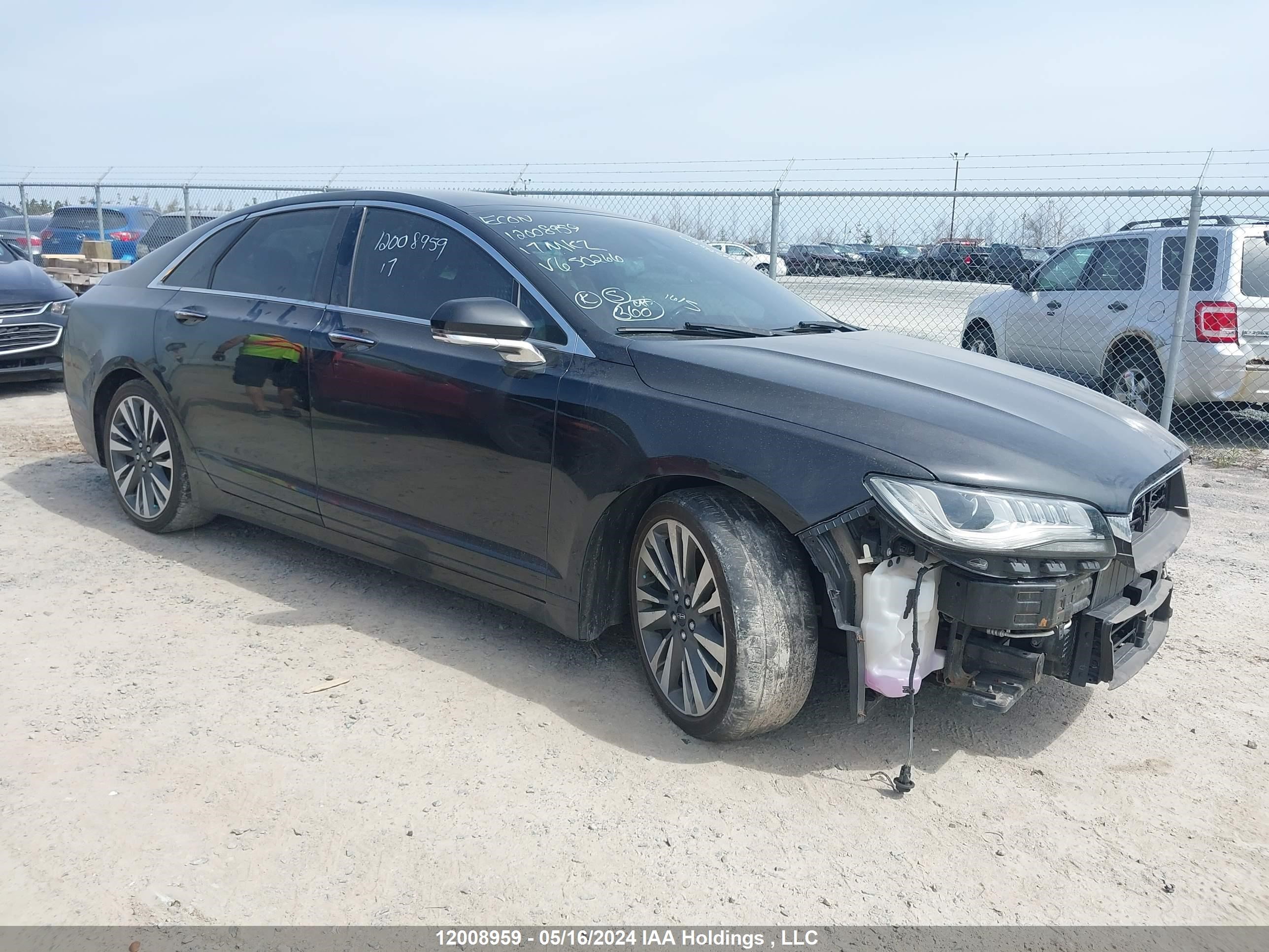 lincoln mkz 2017 3ln6l5fcxhr650266