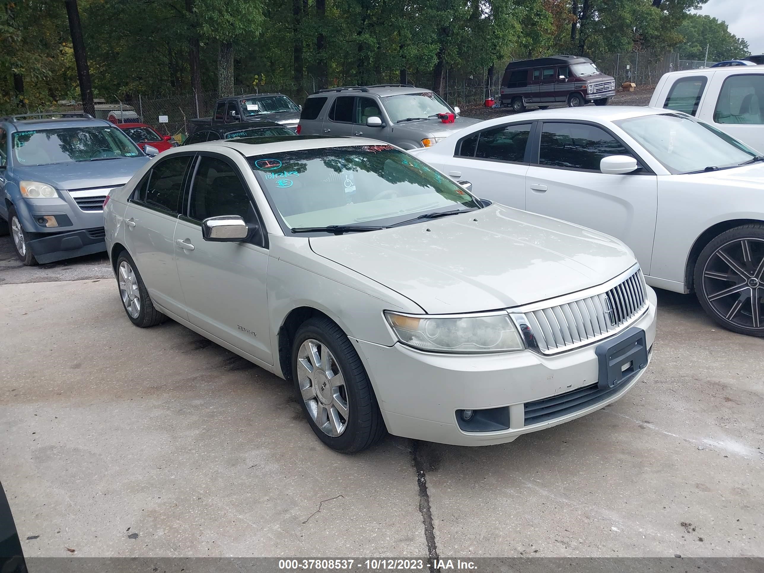 lincoln zephyr 2006 3lnhm261x6r605327