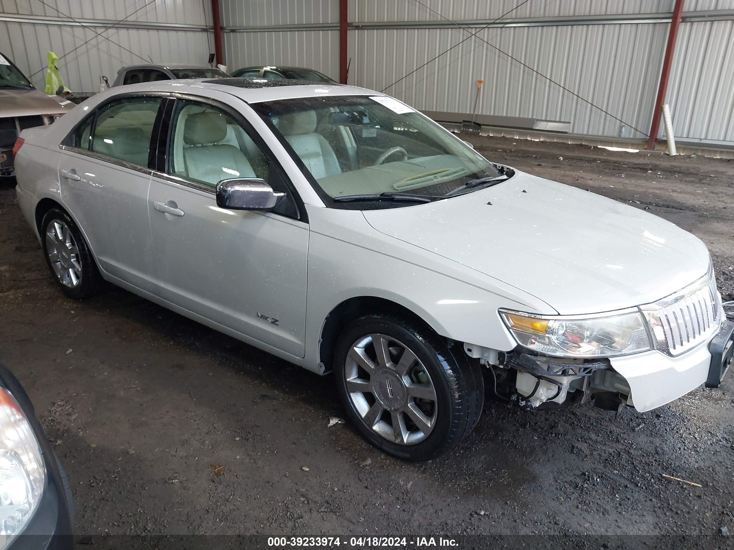 lincoln mkz 2007 3lnhm26t07r661022