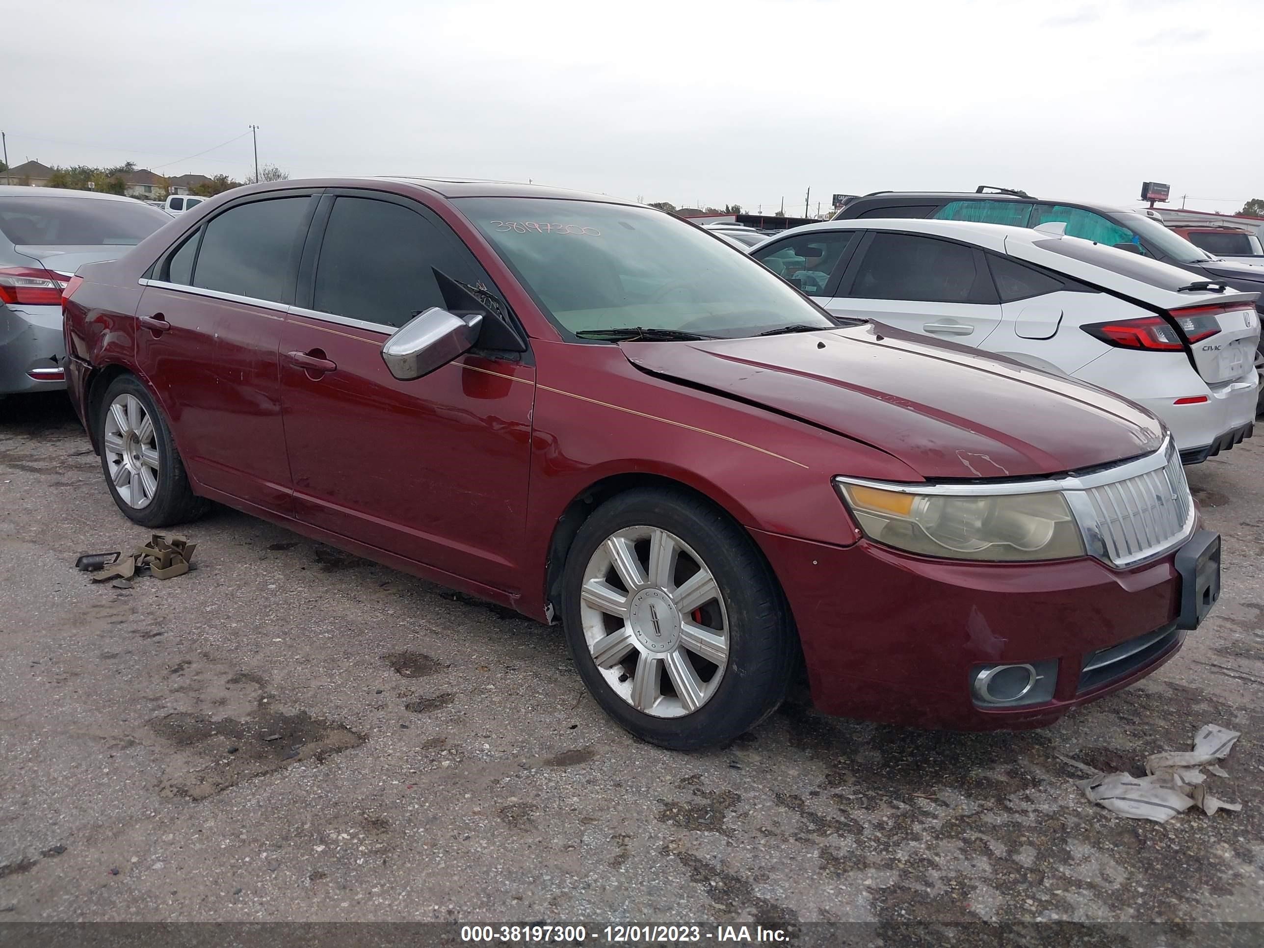 lincoln mkz 2007 3lnhm26t17r666634