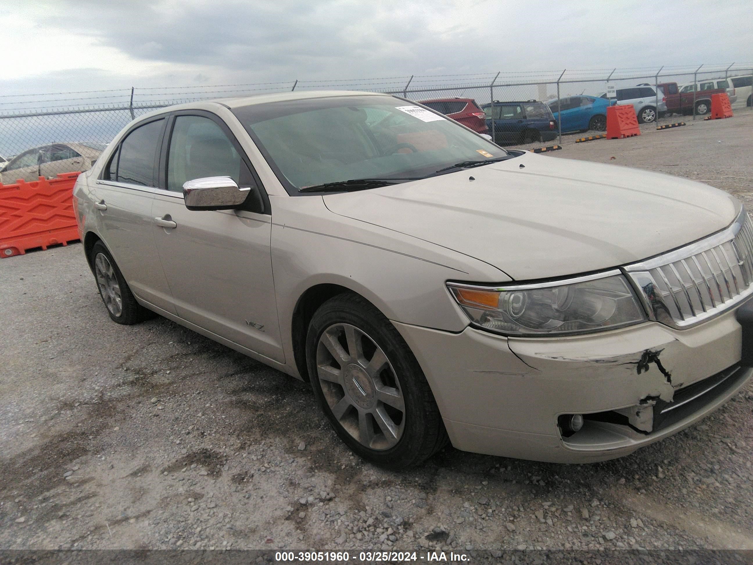 lincoln mkz 2007 3lnhm26t77r672471