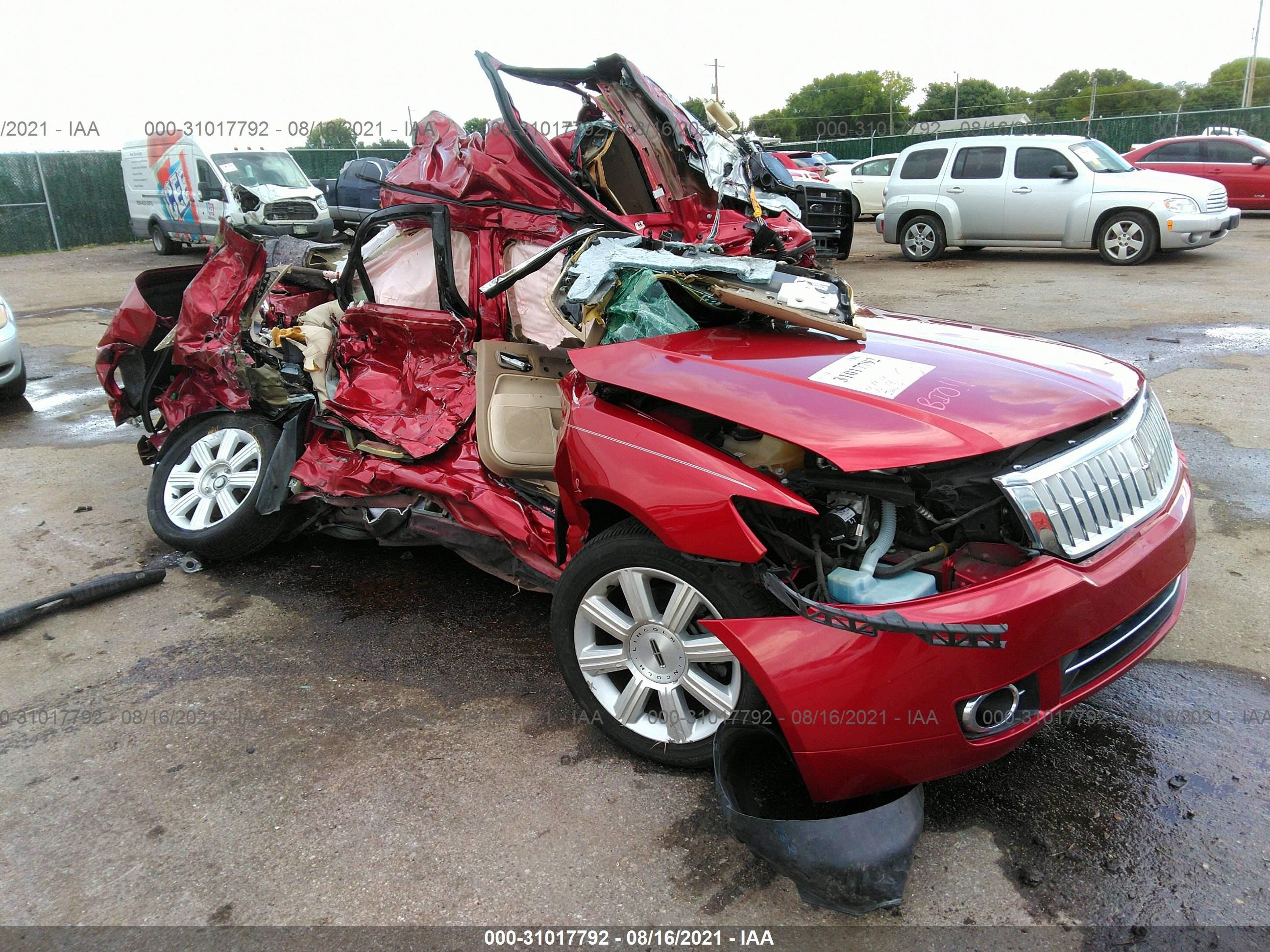 lincoln mkz 2008 3lnhm26t78r632179