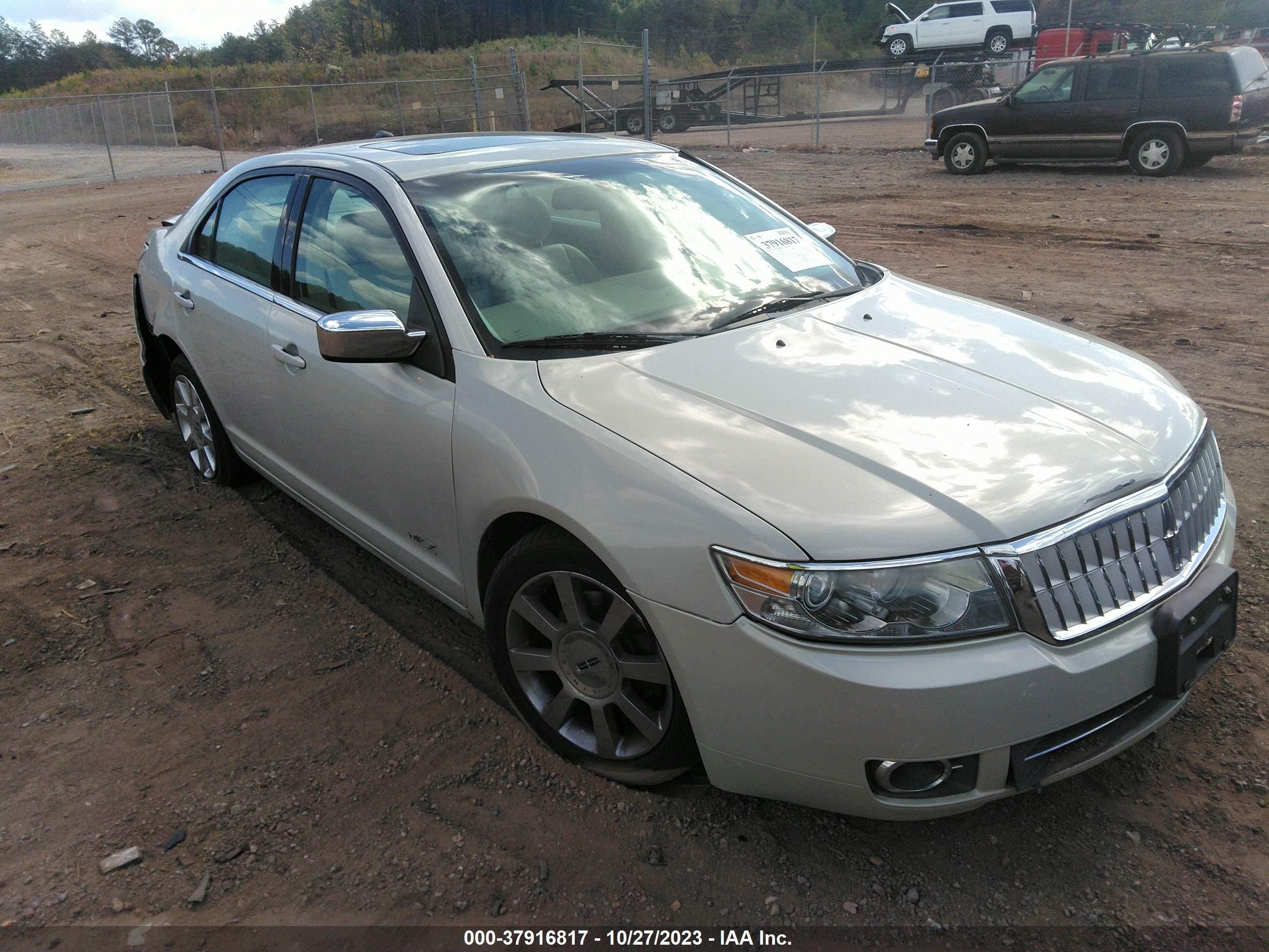 lincoln mkz 2007 3lnhm26t87r634070