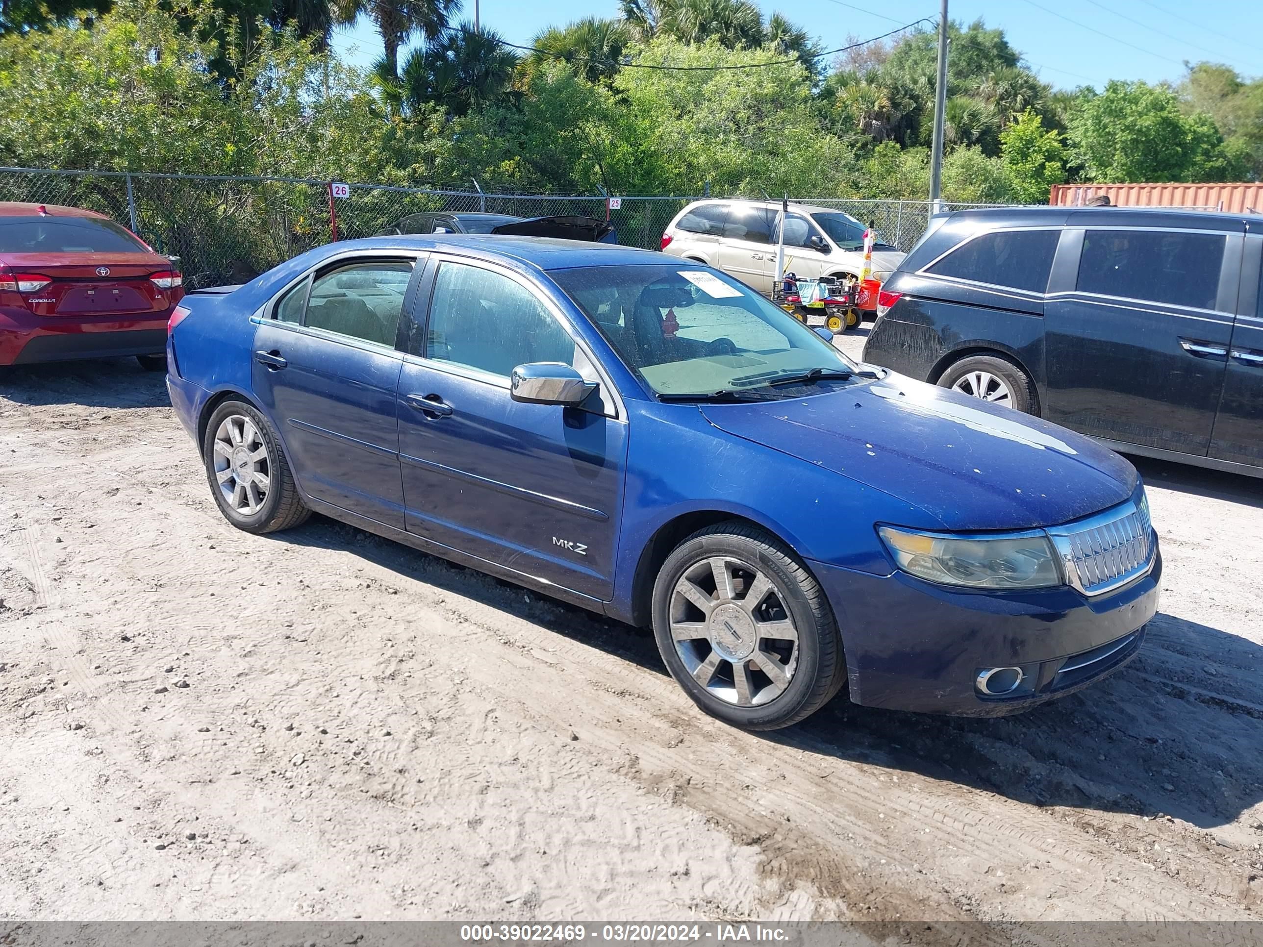 lincoln mkz 2007 3lnhm26t97r625331