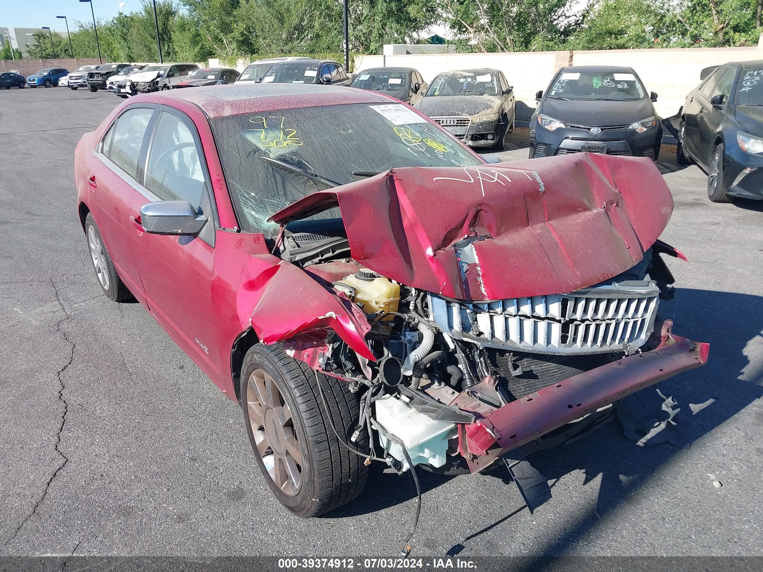 lincoln mkz 2009 3lnhm26t99r606877